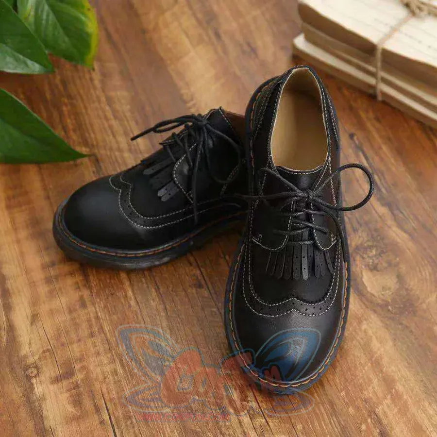 Mori Girl Retro Oxford Martin Round Shoes J40545