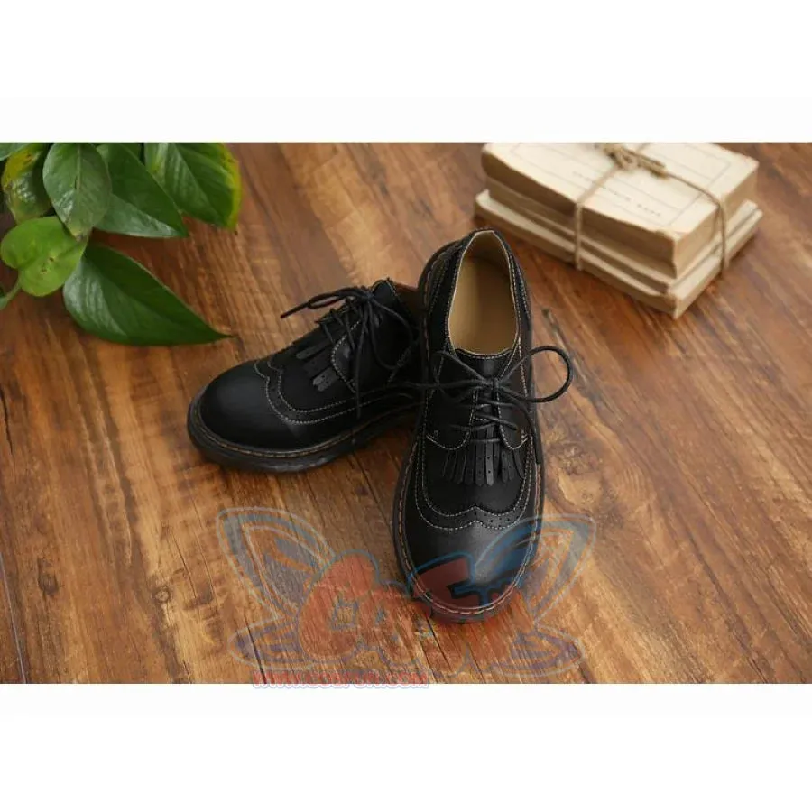 Mori Girl Retro Oxford Martin Round Shoes J40545