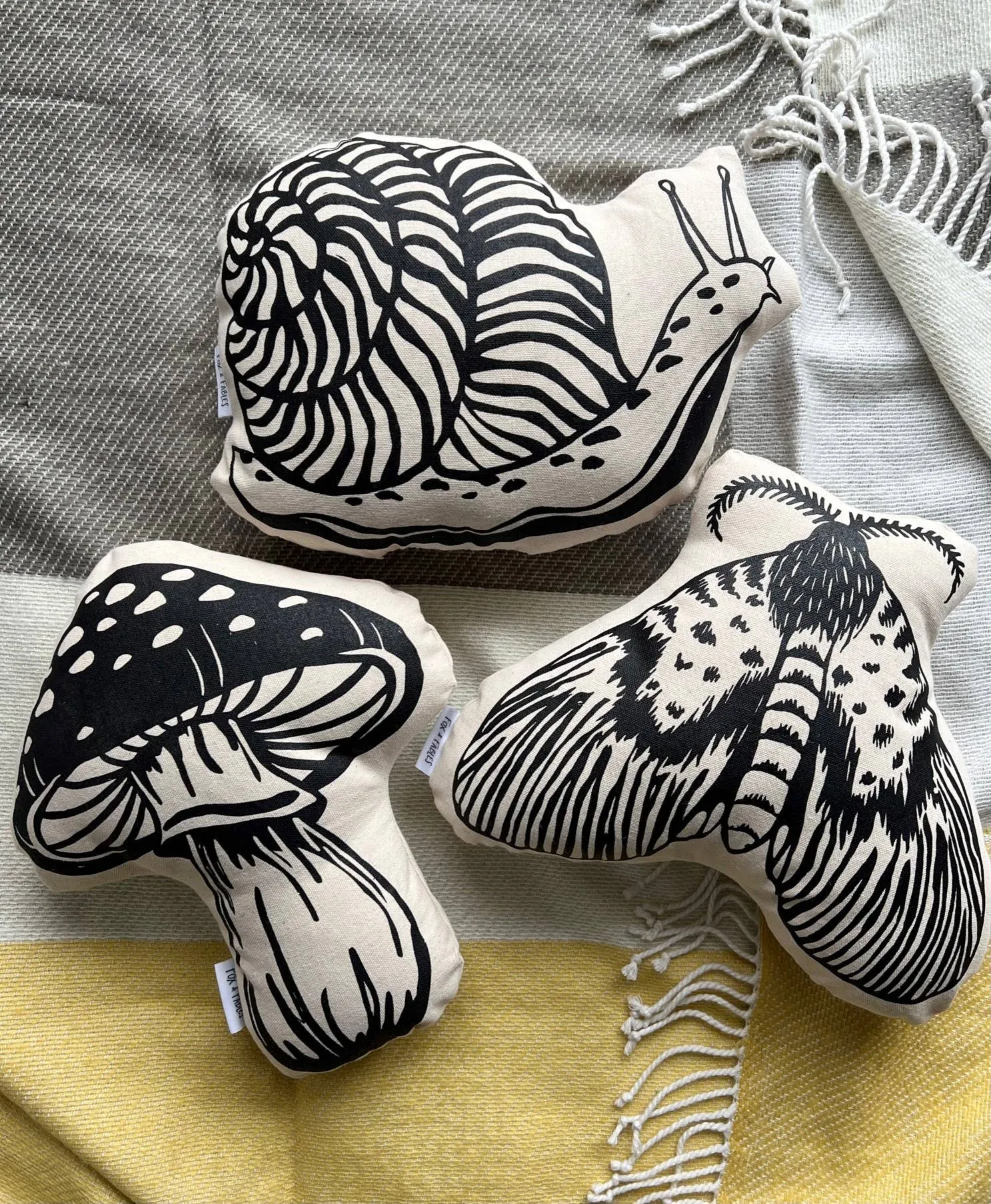 Moth Printed Pillow
