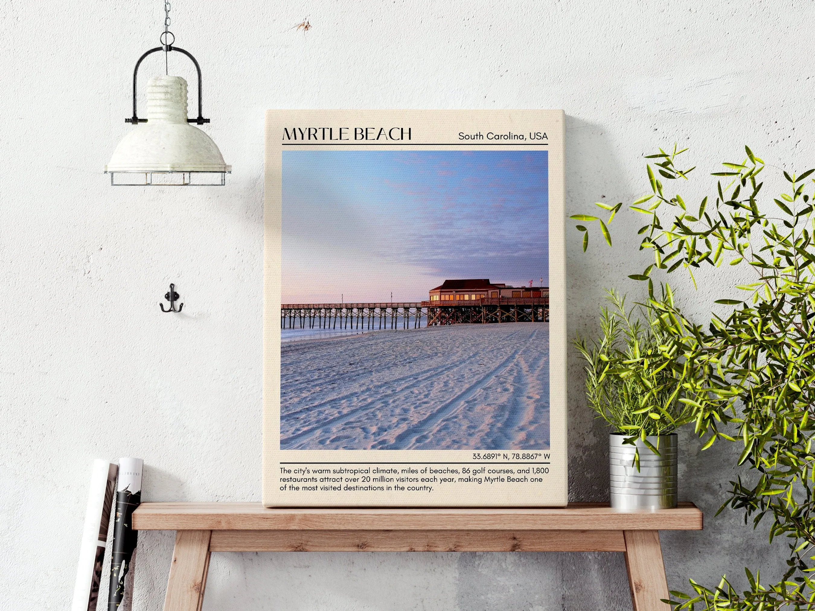 Myrtle Beach Wall Canvas, USA