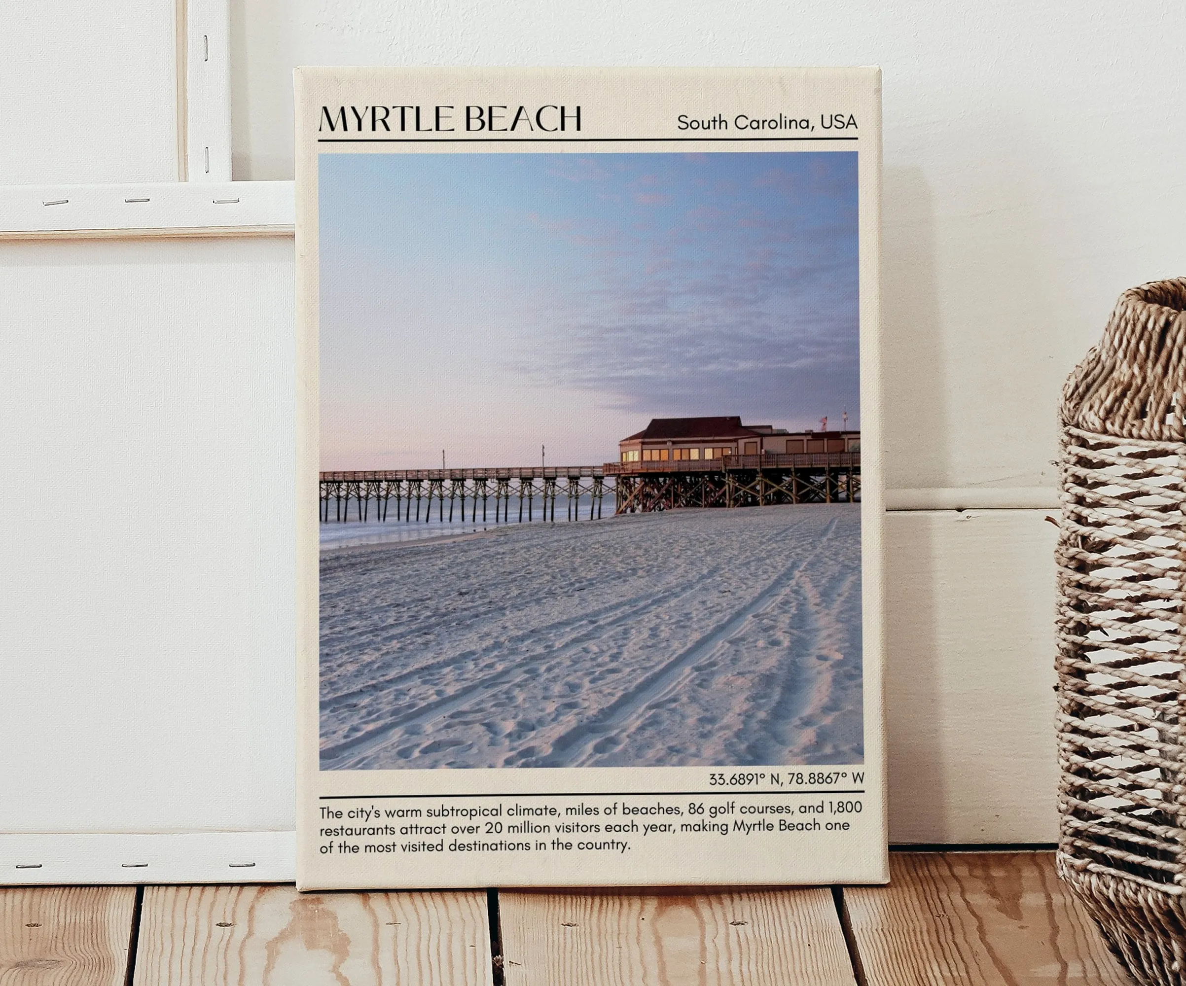 Myrtle Beach Wall Canvas, USA