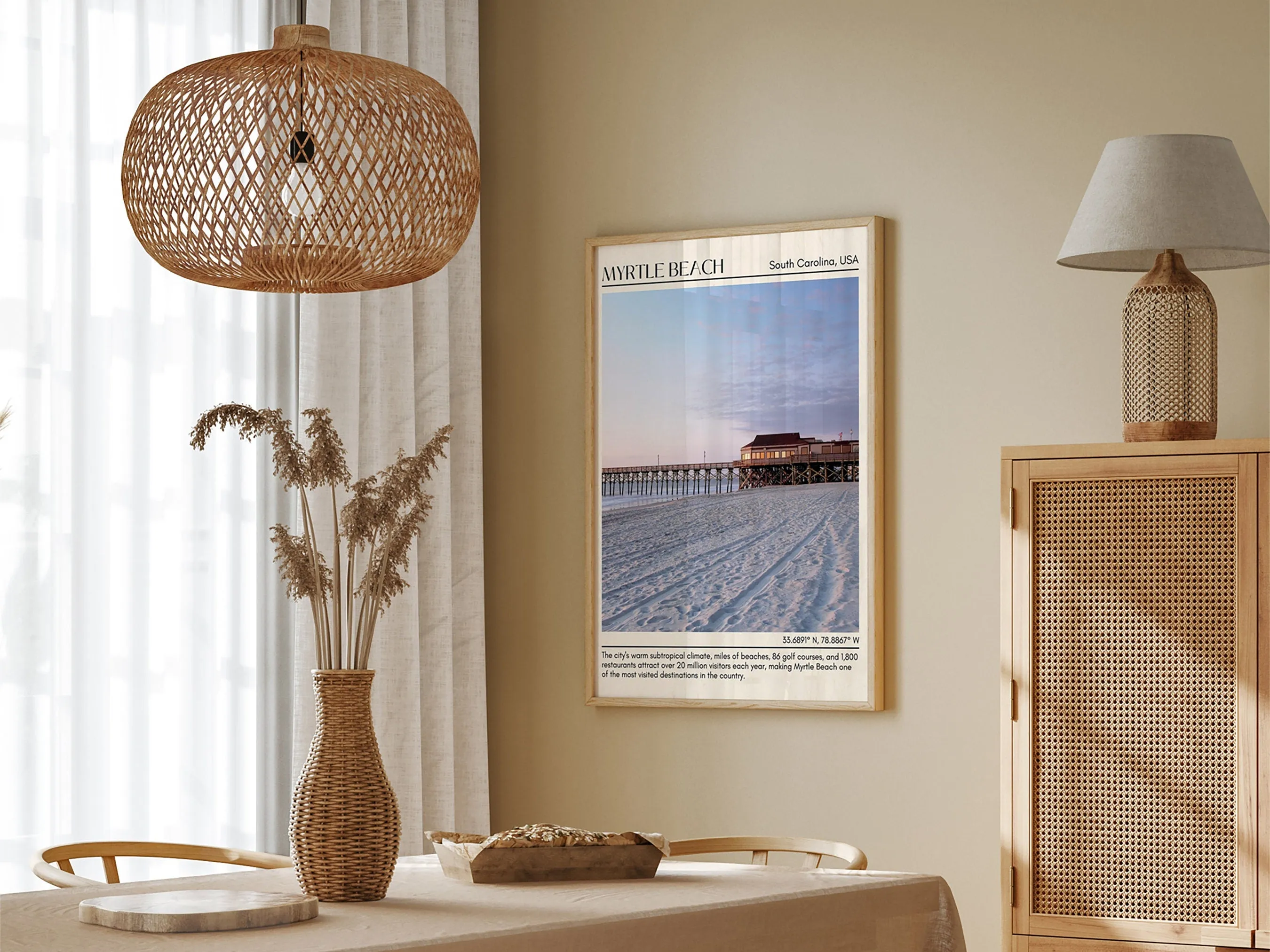Myrtle Beach Wall Canvas, USA