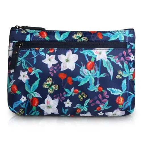 Nathalie Lete Flat Pouch - Big Bouquet Ivory
