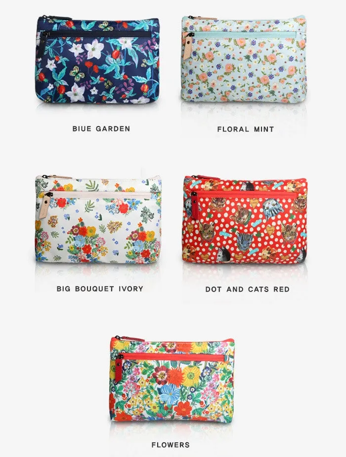 Nathalie Lete Flat Pouch - Flowers