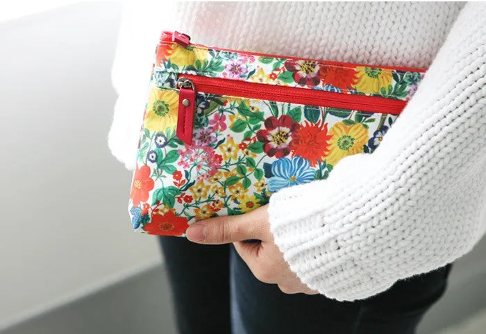 Nathalie Lete Flat Pouch - Flowers