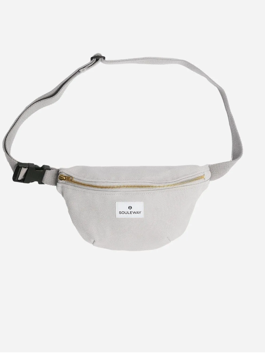 Natural Cotton Canvas Bum Bag | Dust Grey