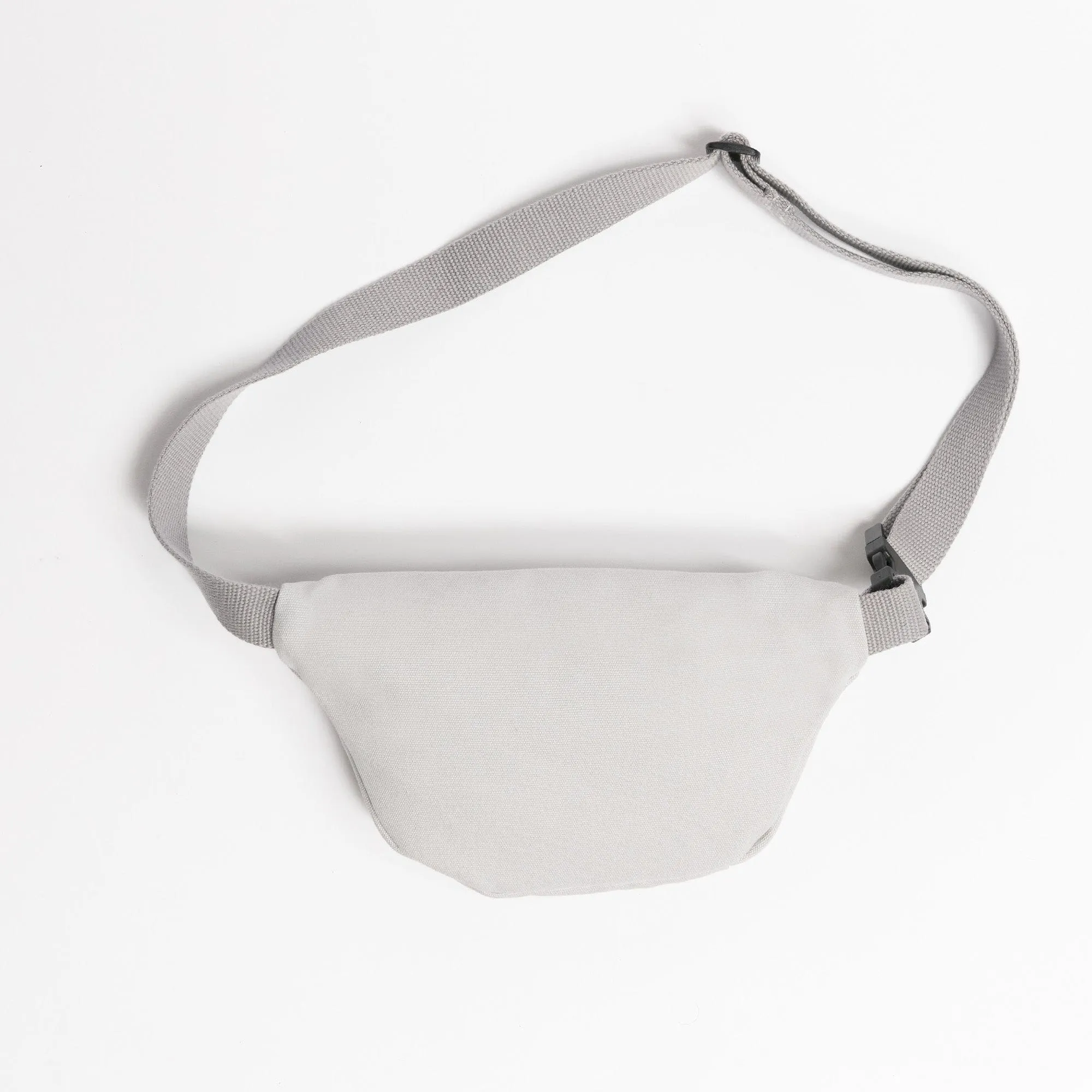 Natural Cotton Canvas Bum Bag | Dust Grey