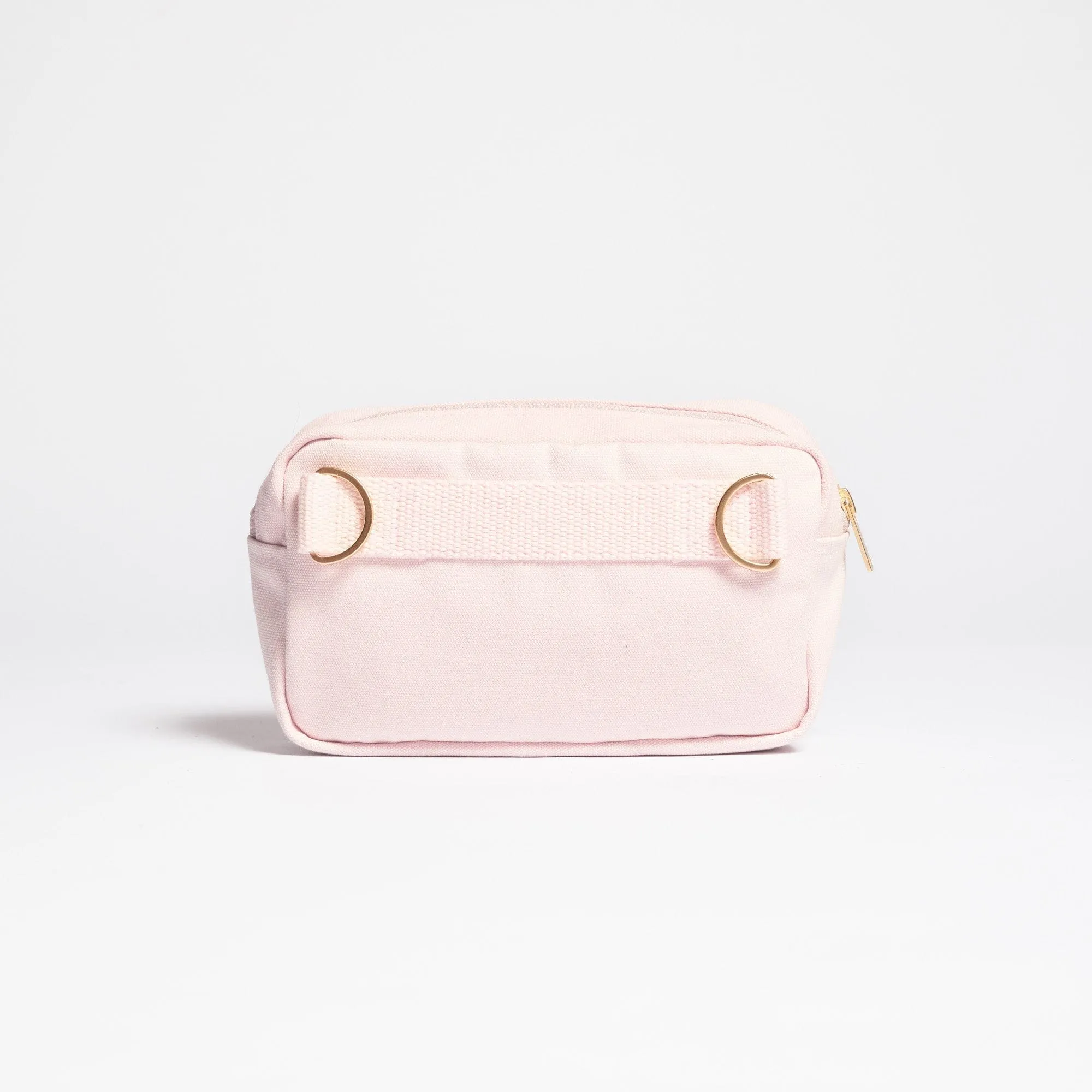 Natural Cotton Canvas Hip Bag | Blush Pink