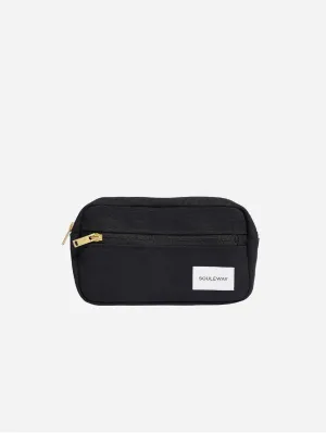 Natural Cotton Canvas Hip Bag | Night Black