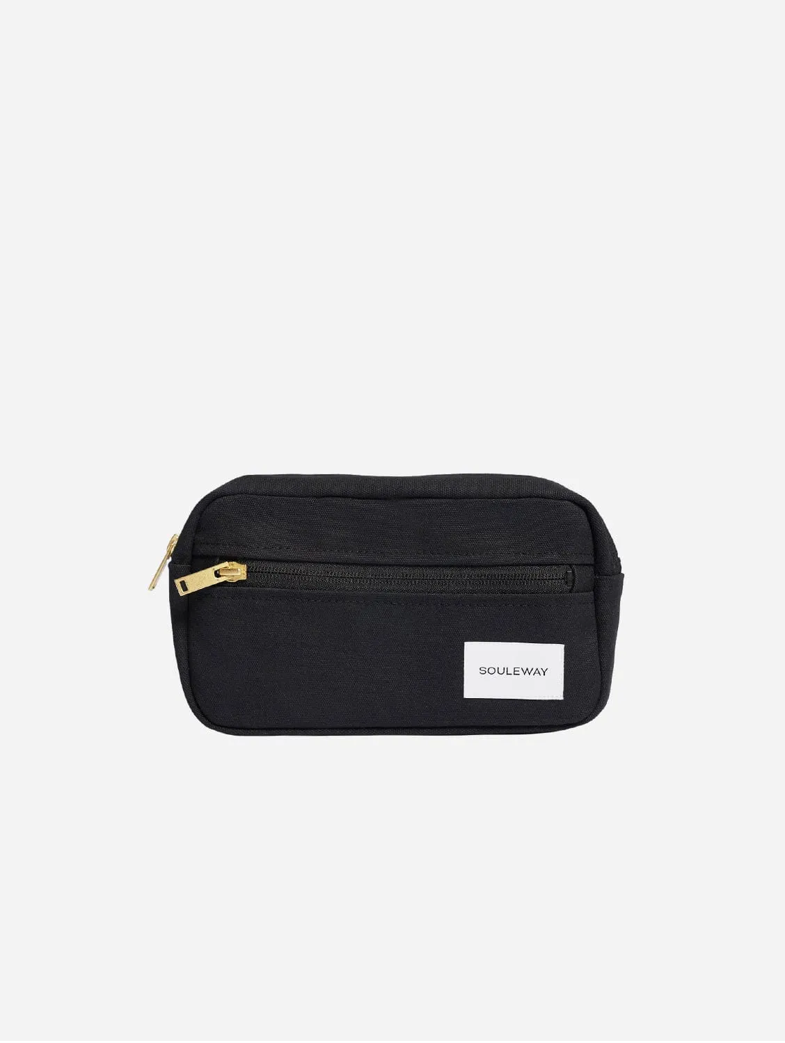 Natural Cotton Canvas Hip Bag | Night Black