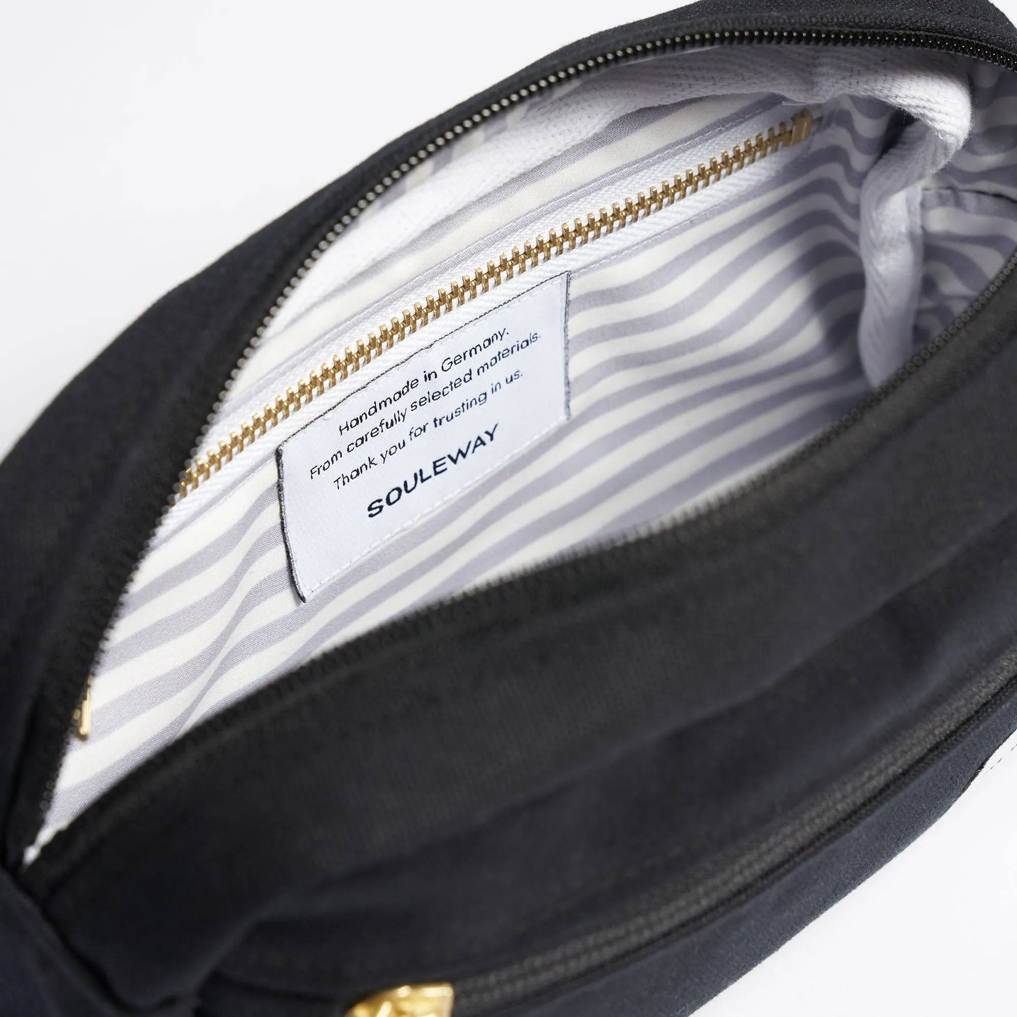 Natural Cotton Canvas Hip Bag | Night Black