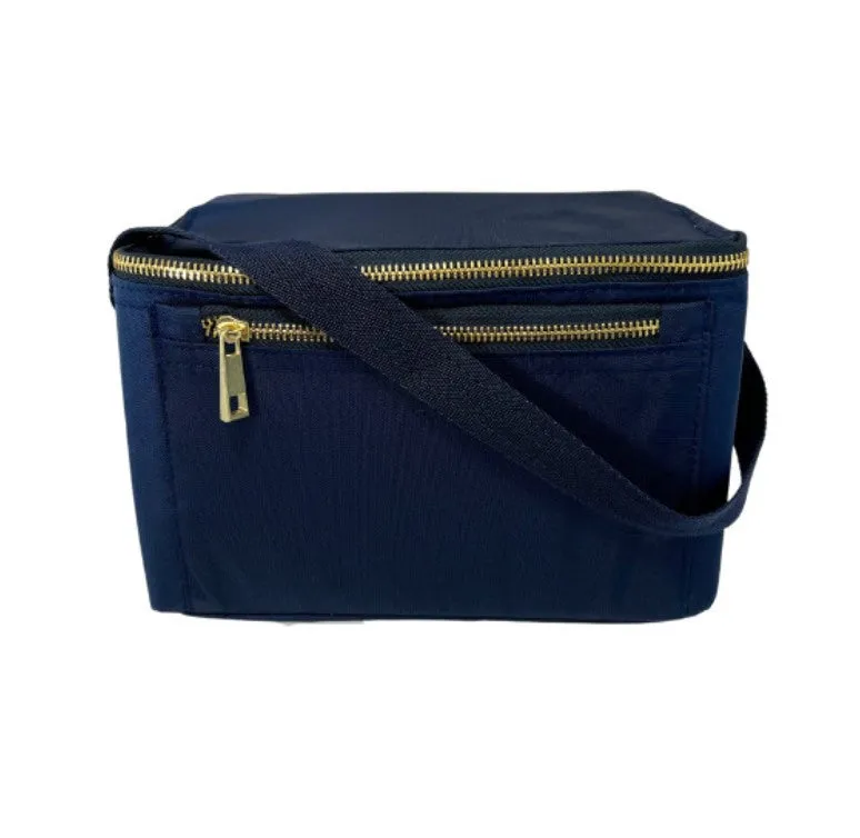Navy Nylon Rectangle Lunch Box