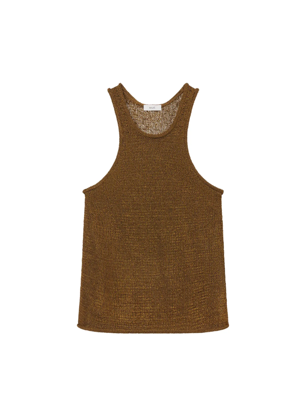 Nelly Open Knit Tank - Oil