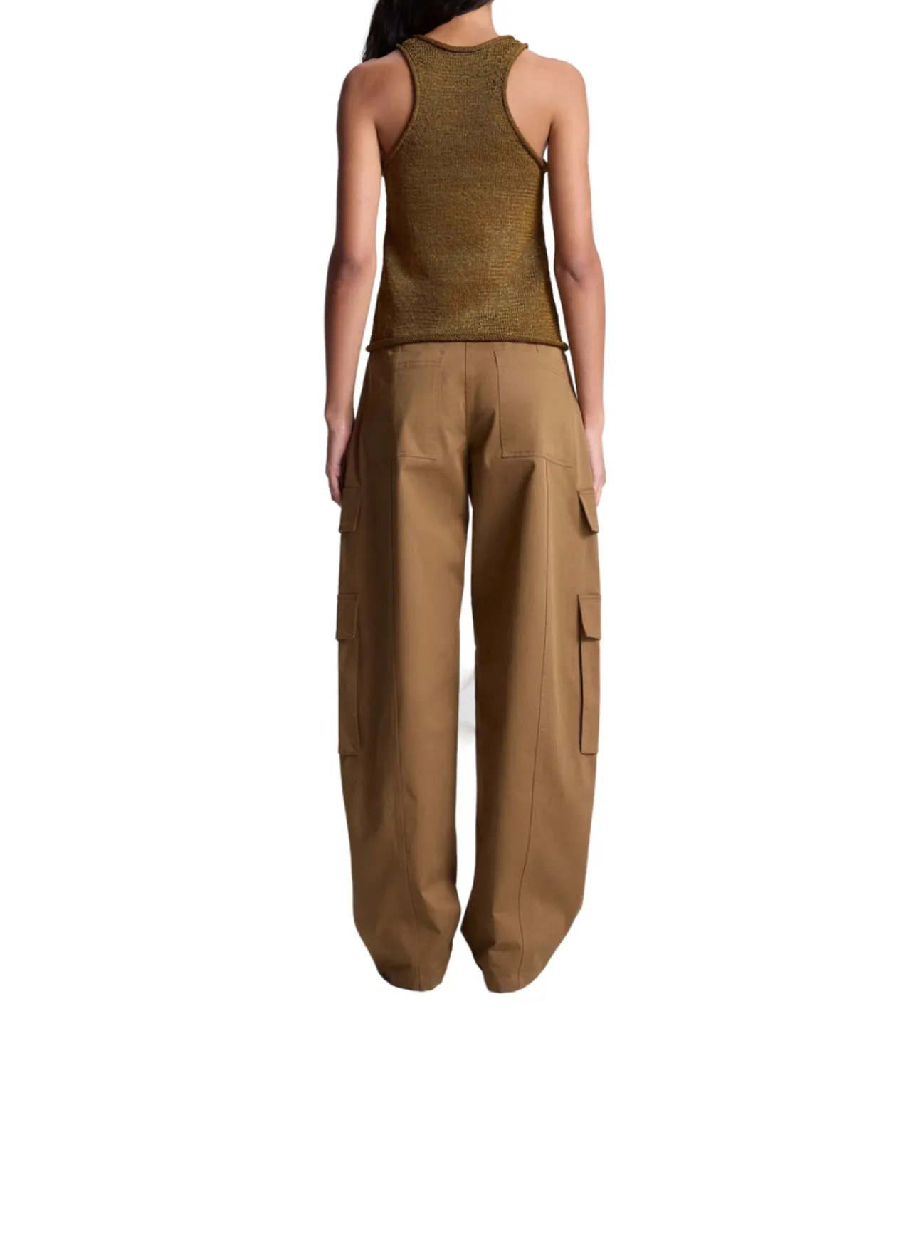 Nelly Open Knit Tank - Oil