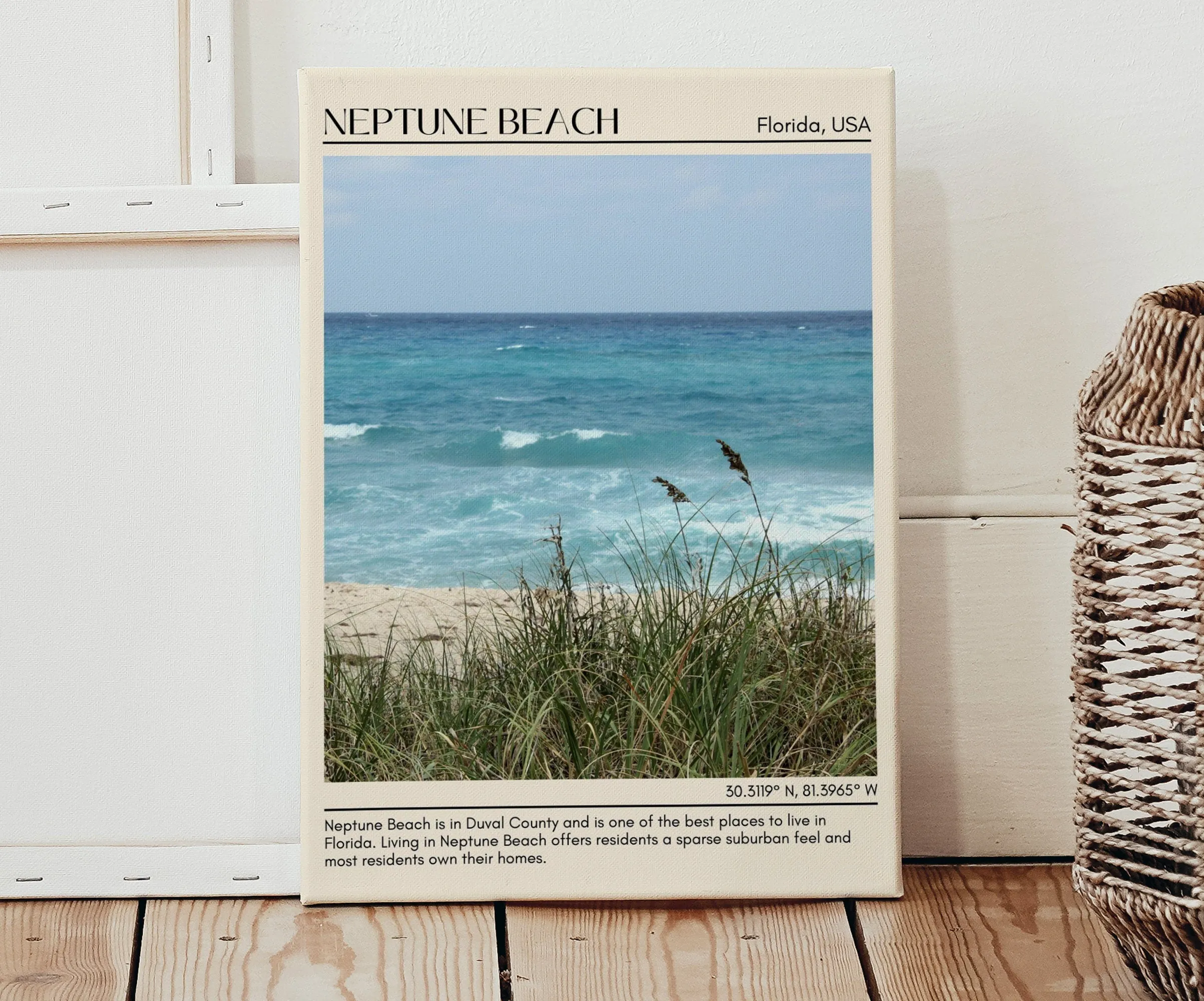 Neptune Beach Wall Canvas, USA