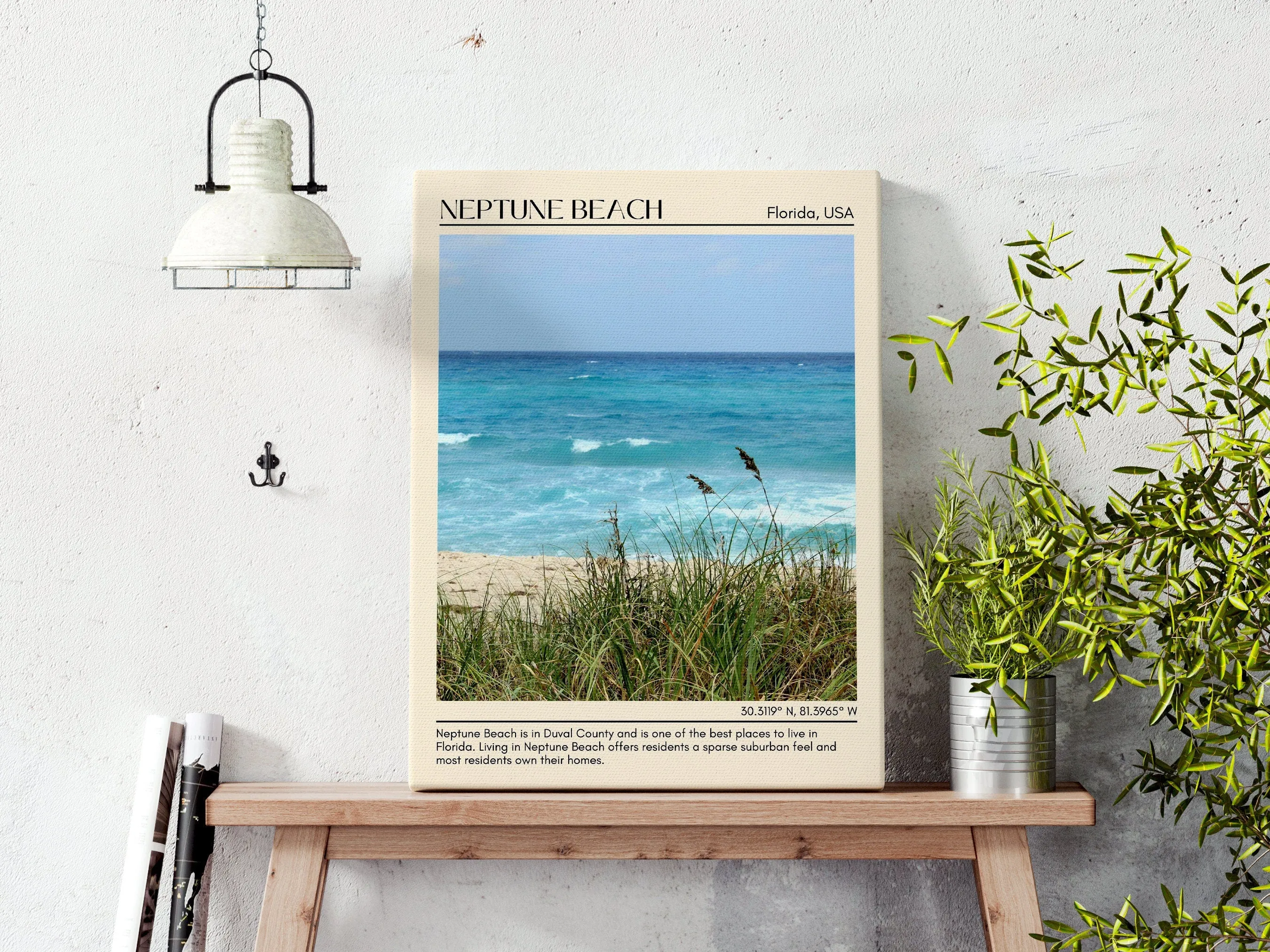 Neptune Beach Wall Canvas, USA