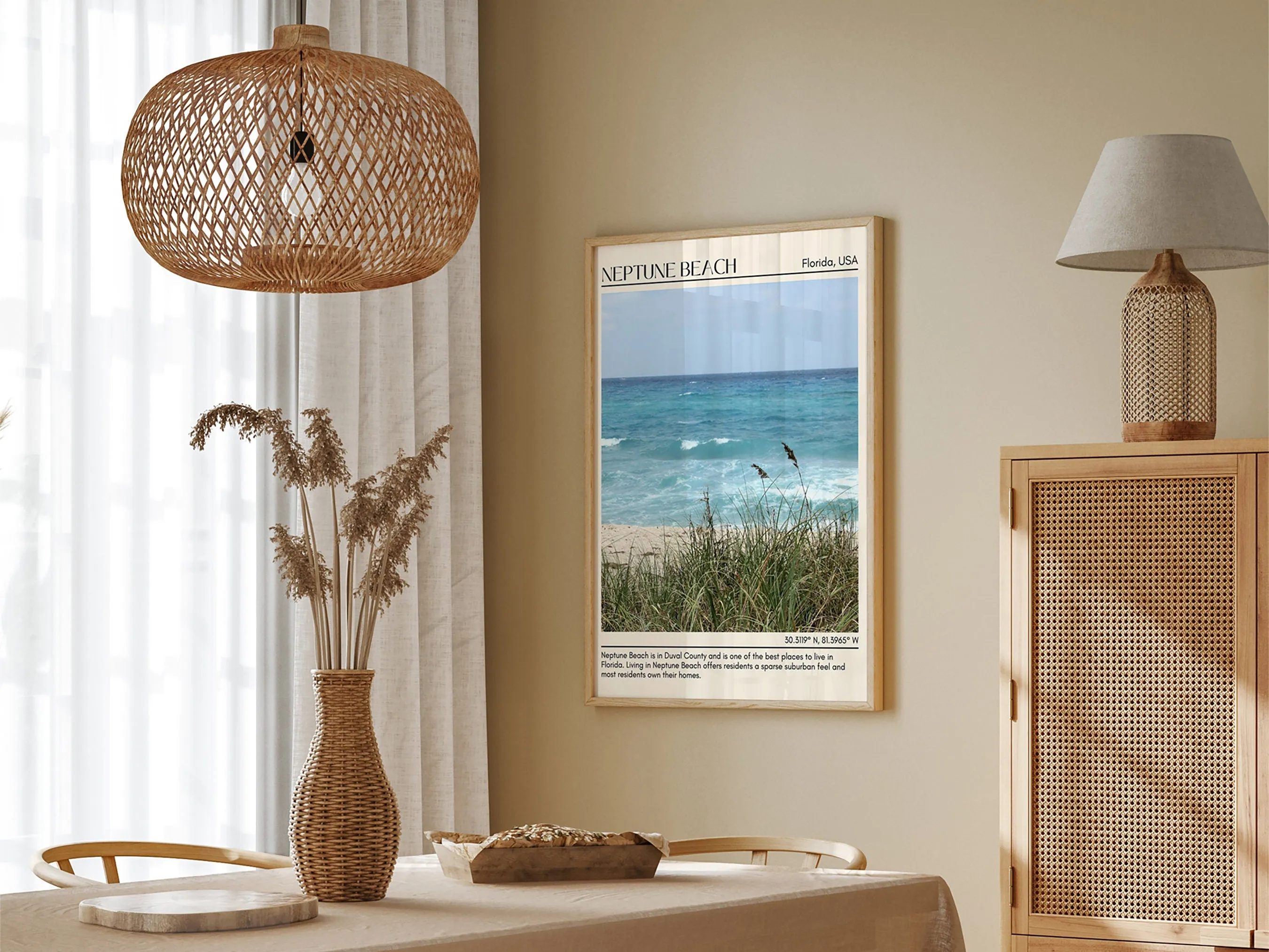 Neptune Beach Wall Canvas, USA