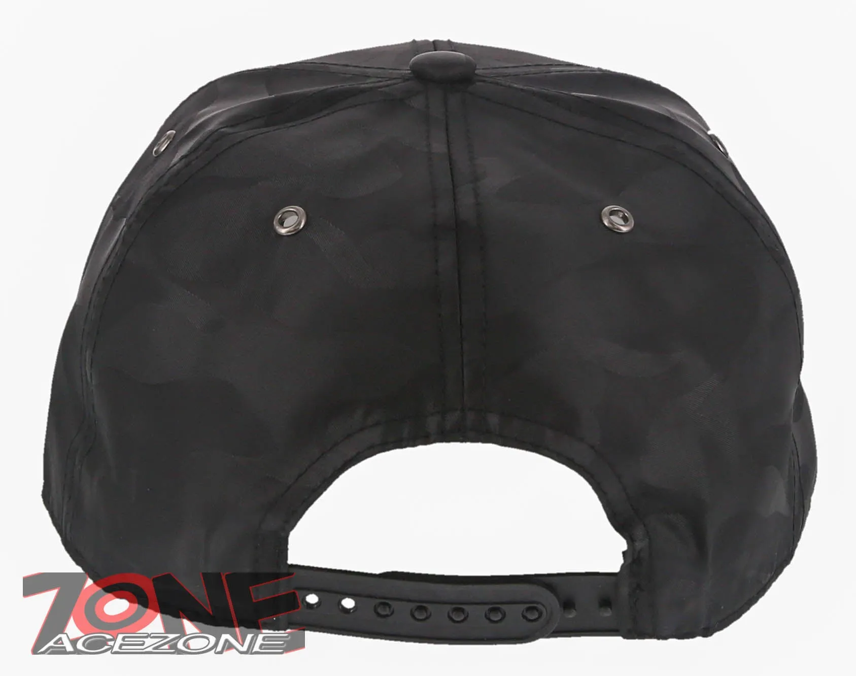 NEW! BIG LEATHER STAR FLAT BILL SNAPBACK BASEBALL CAP HAT CAMOUFLAGE BLACK