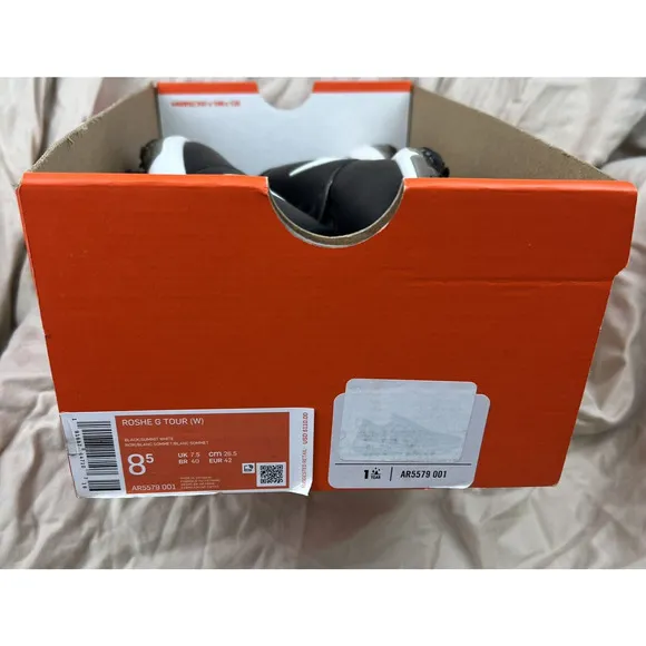 Nike Roshe G Tour‎ (W) Golf Shoes Mens 8.5 Black White Soft Spikes AR5579-001