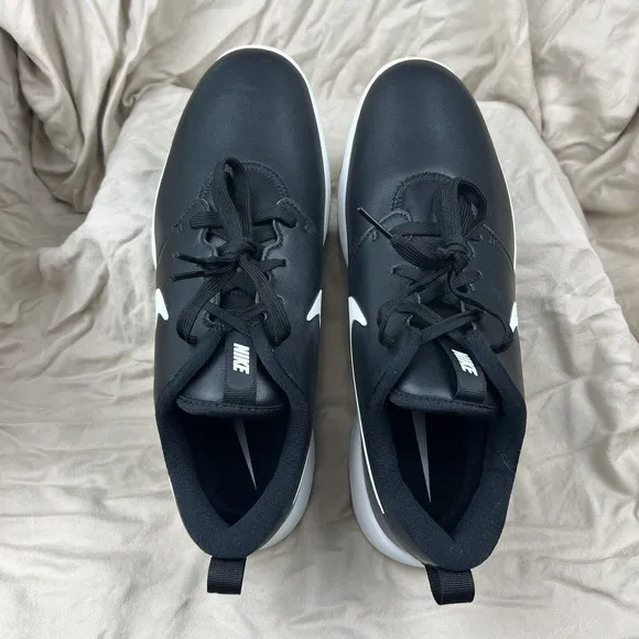 Nike Roshe G Tour‎ (W) Golf Shoes Mens 8.5 Black White Soft Spikes AR5579-001