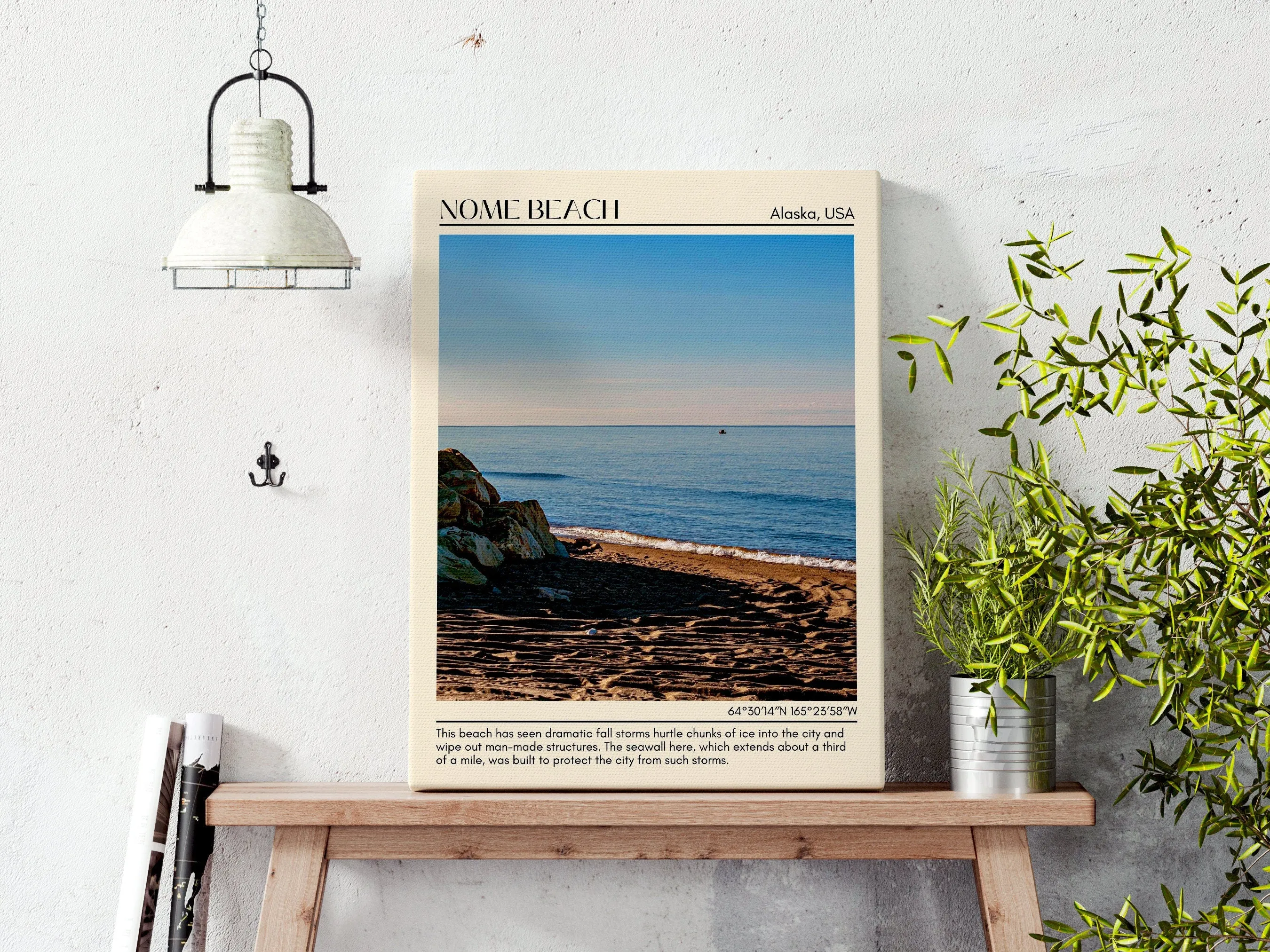 Nome Beach Wall Art Canvas, USA
