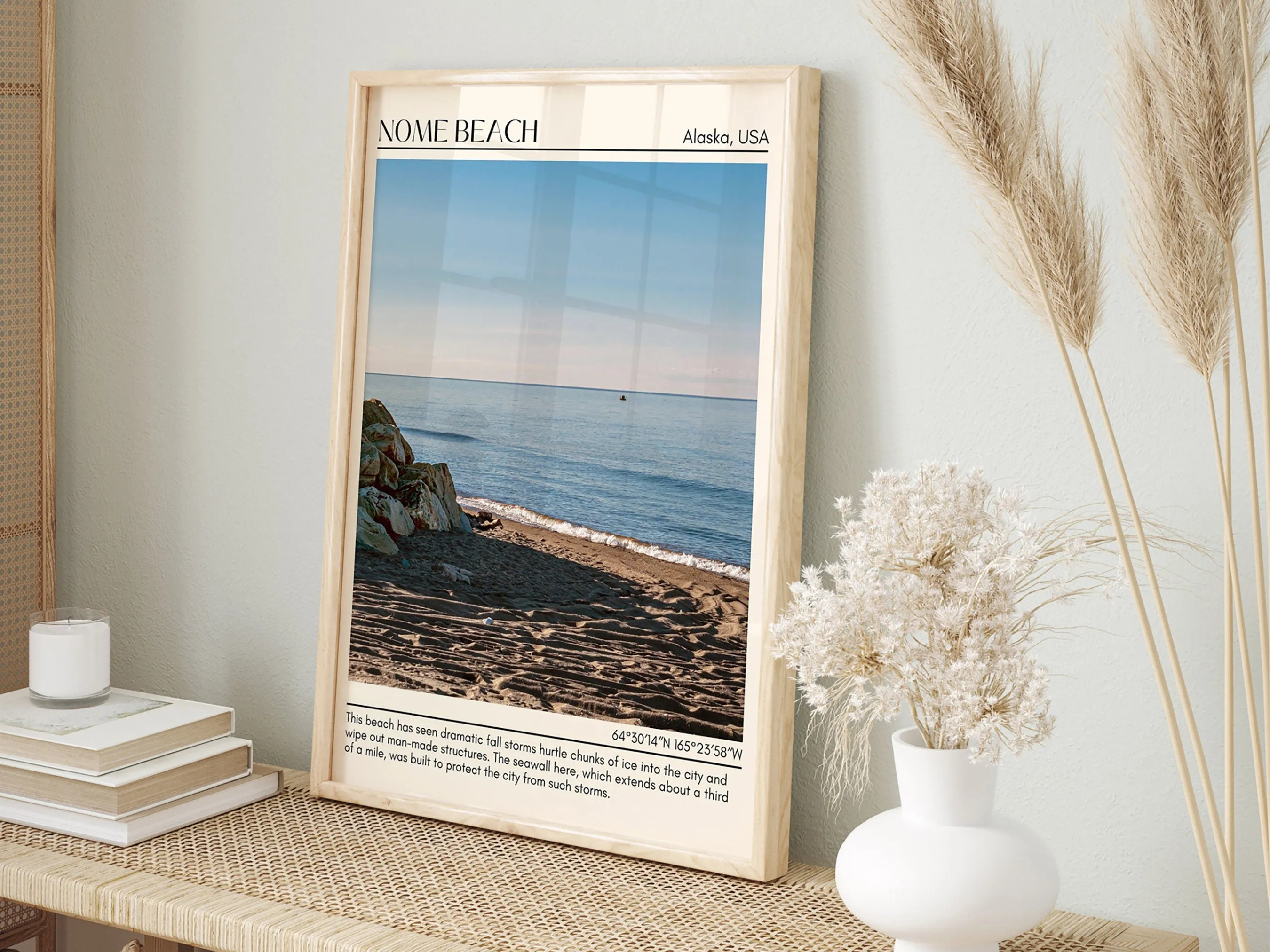 Nome Beach Wall Art Canvas, USA