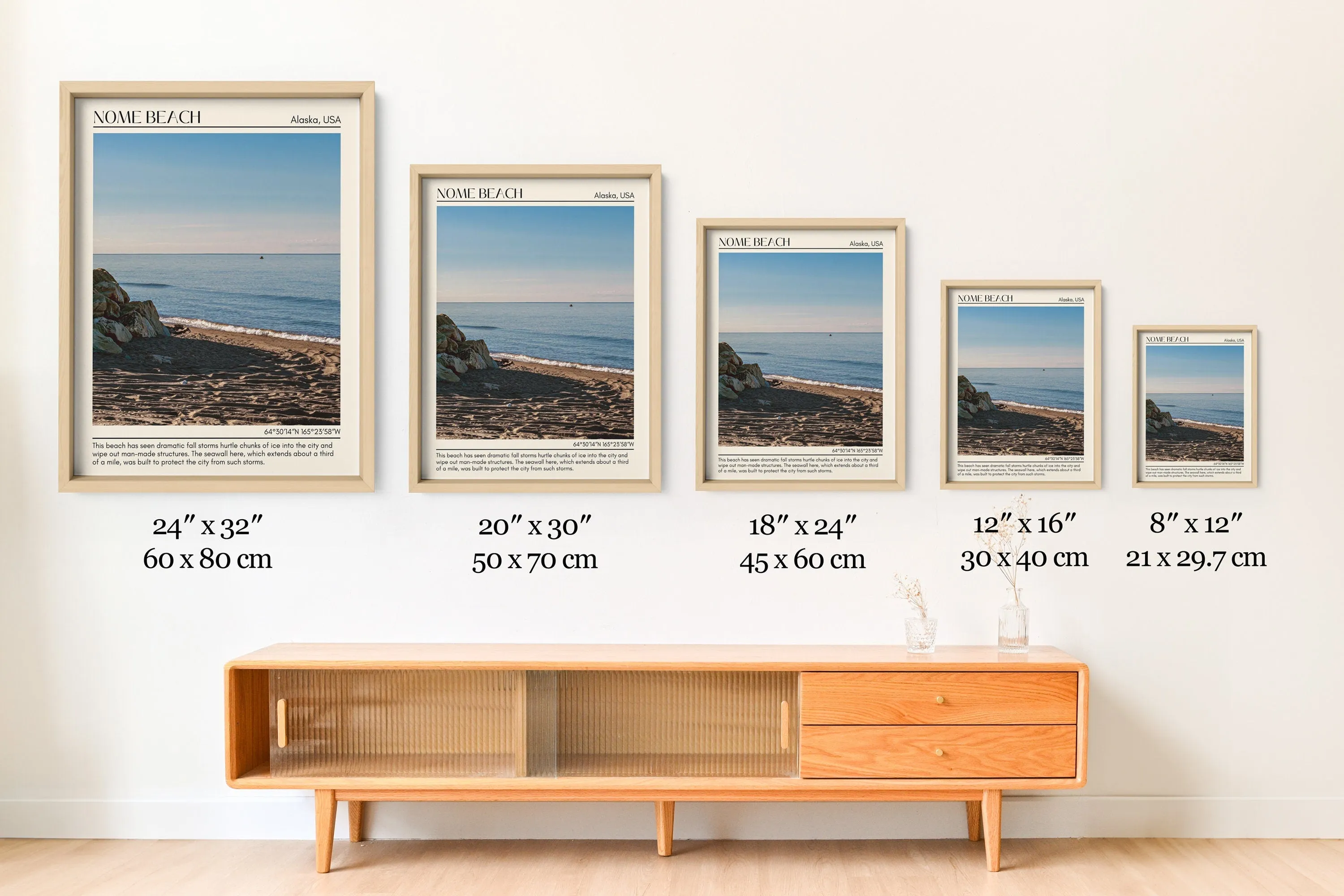 Nome Beach Wall Art Canvas, USA