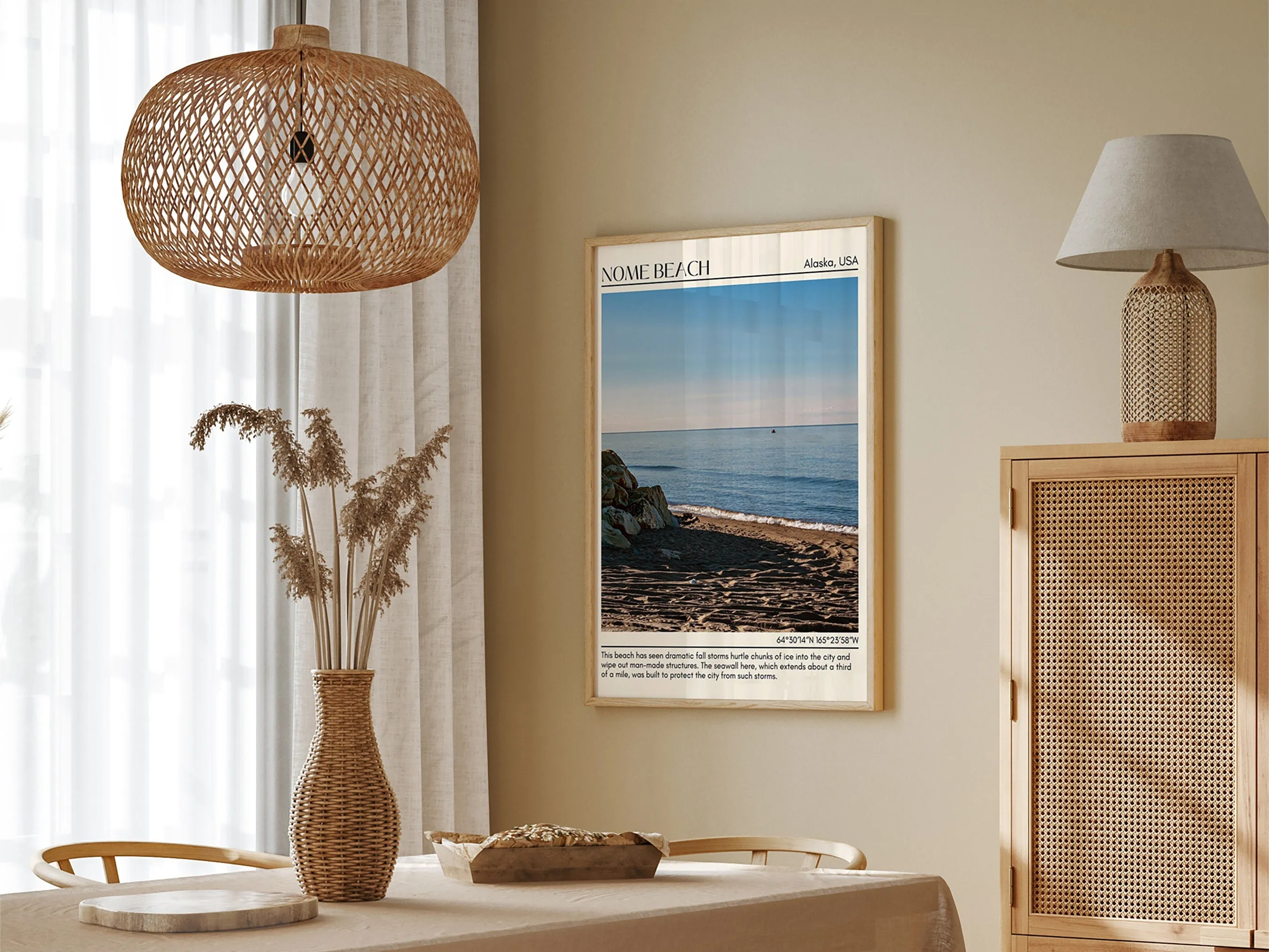 Nome Beach Wall Art Canvas, USA
