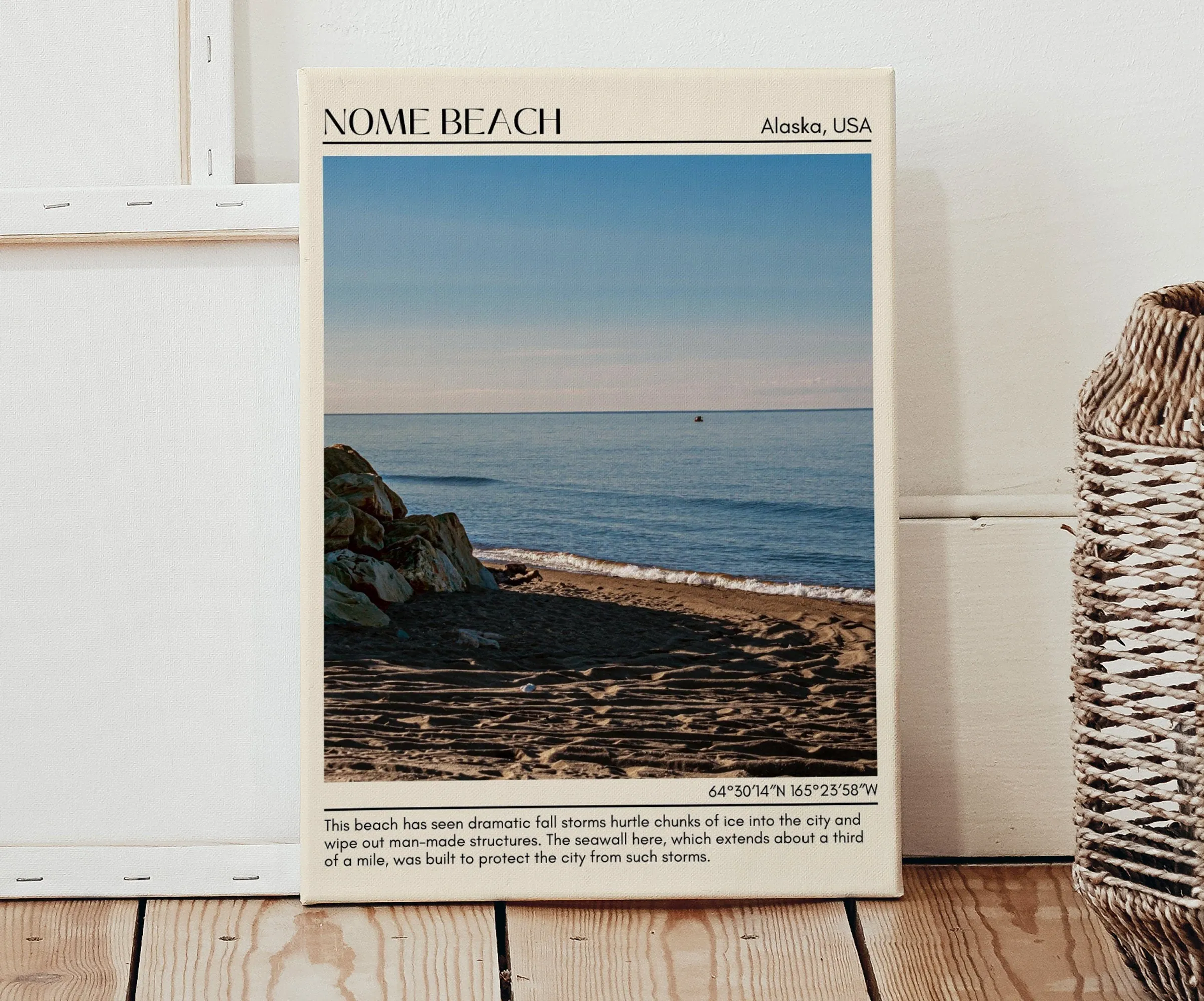 Nome Beach Wall Art Canvas, USA