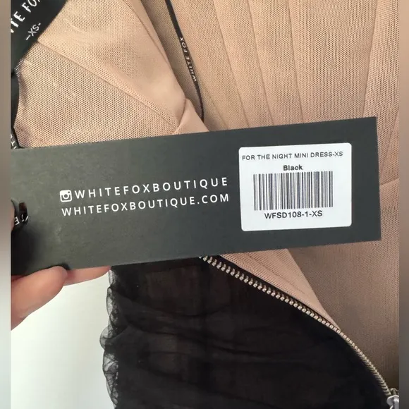 NWT White Fox For the Night Tulle Bustier Mini Dress XS