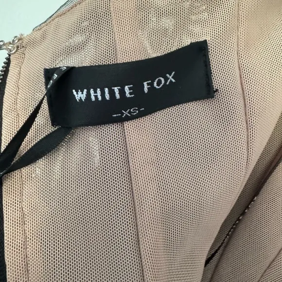 NWT White Fox For the Night Tulle Bustier Mini Dress XS