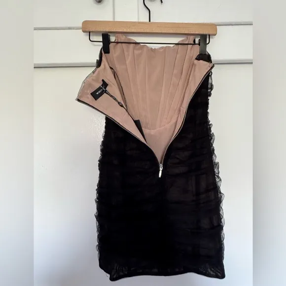 NWT White Fox For the Night Tulle Bustier Mini Dress XS