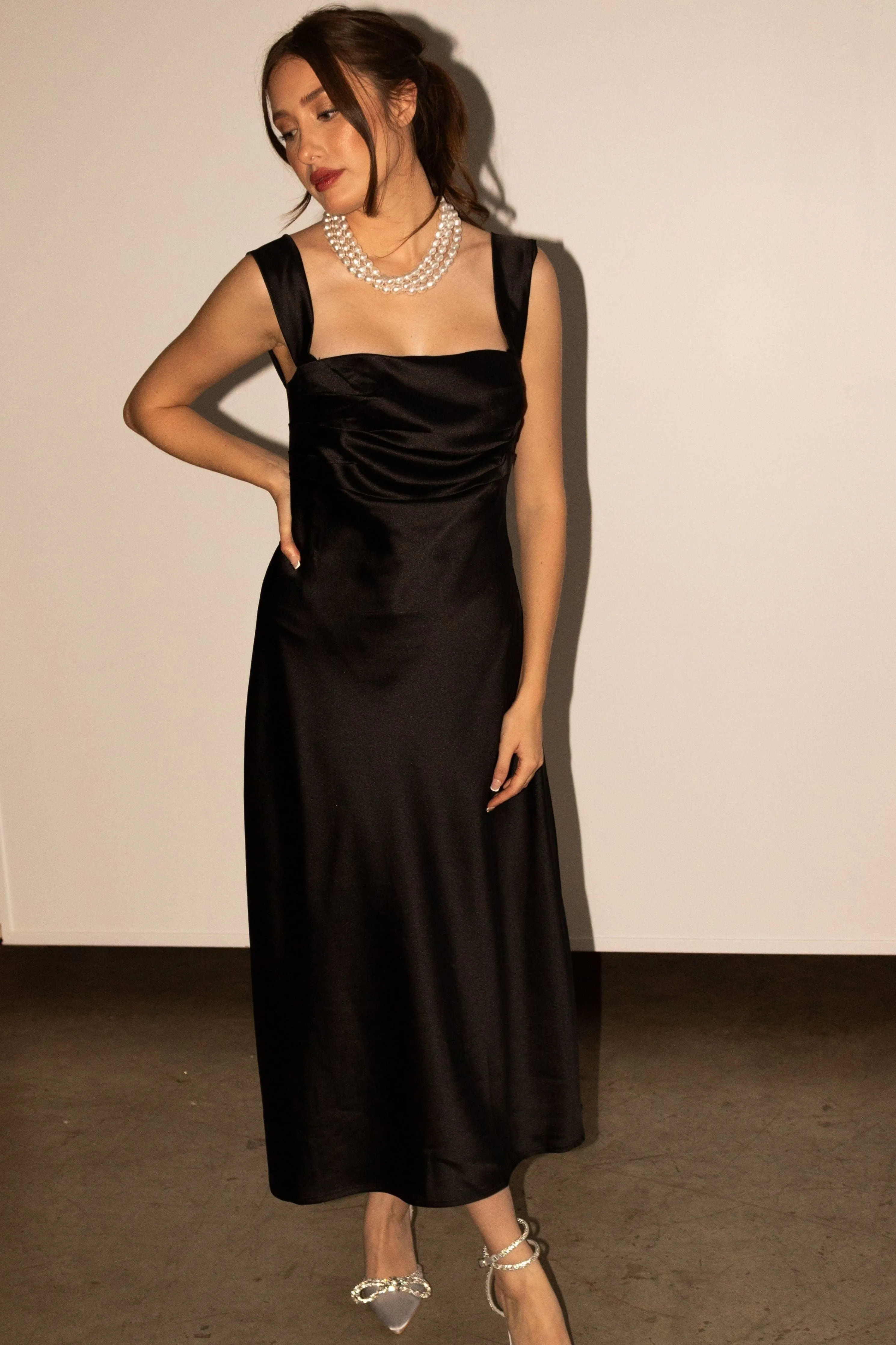 Off Shoulder Midi Dress