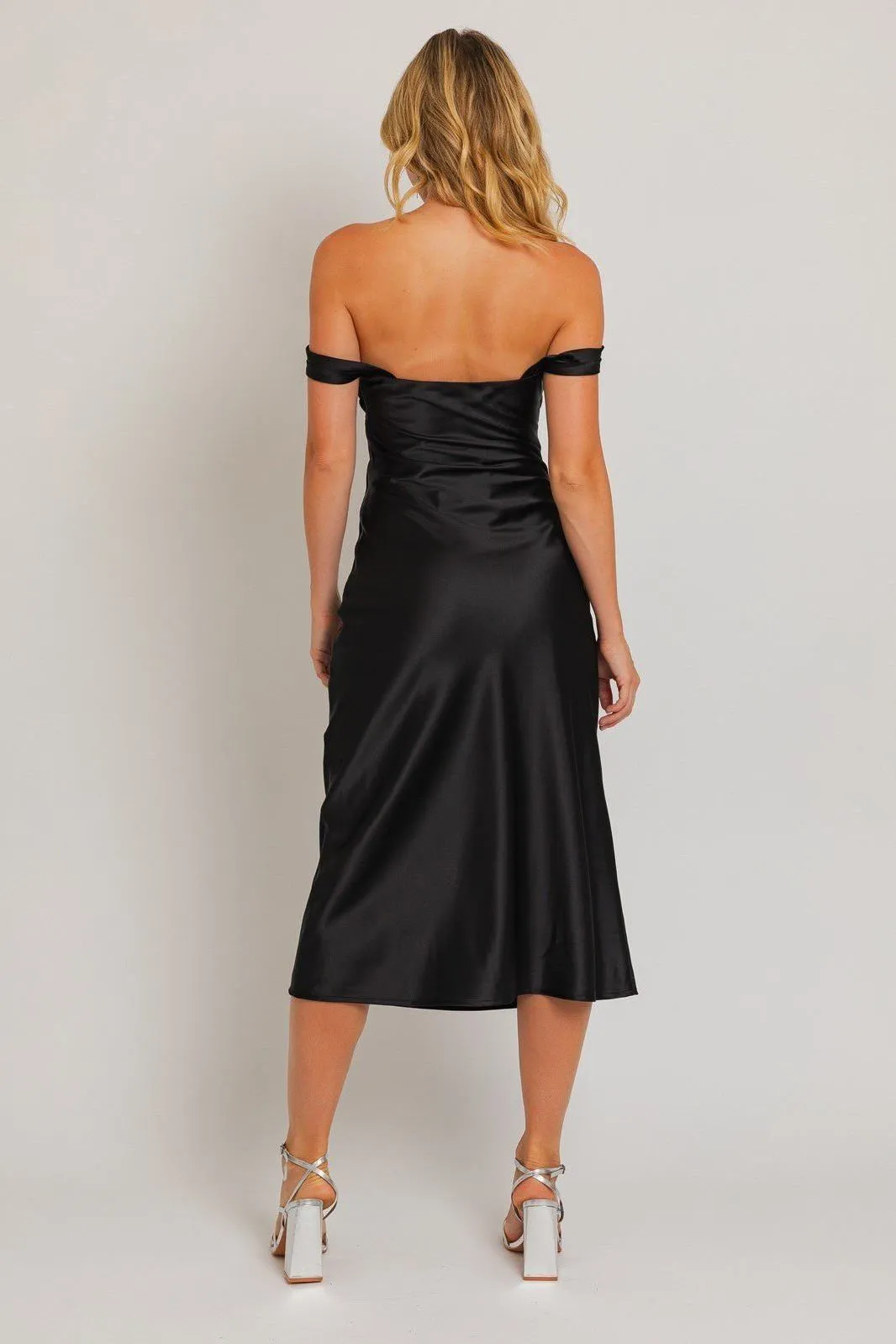 Off Shoulder Midi Dress
