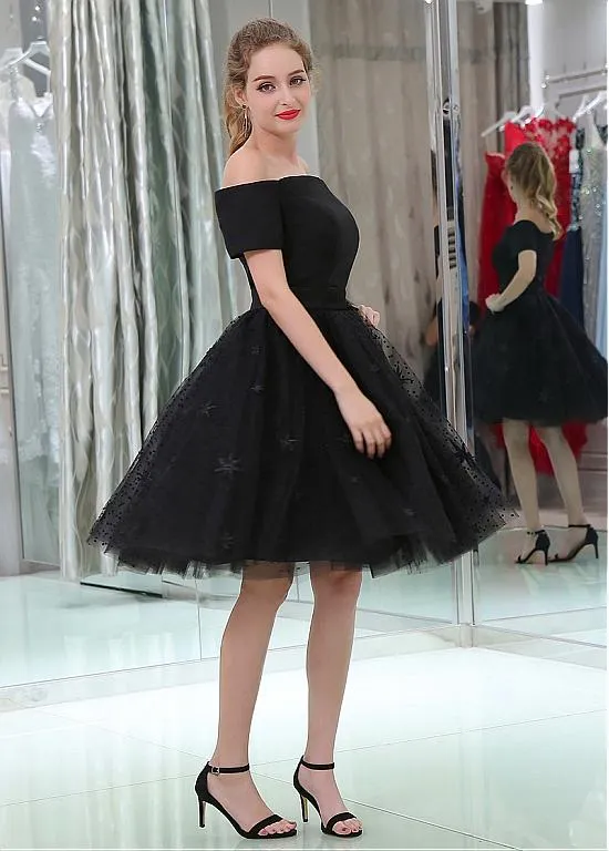 Off-the-shoulder Ball Gown Homecoming Dress