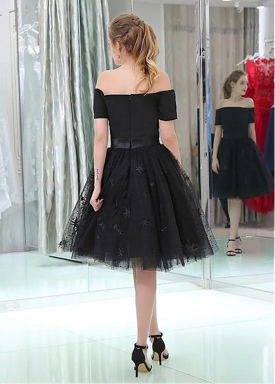 Off-the-shoulder Ball Gown Homecoming Dress