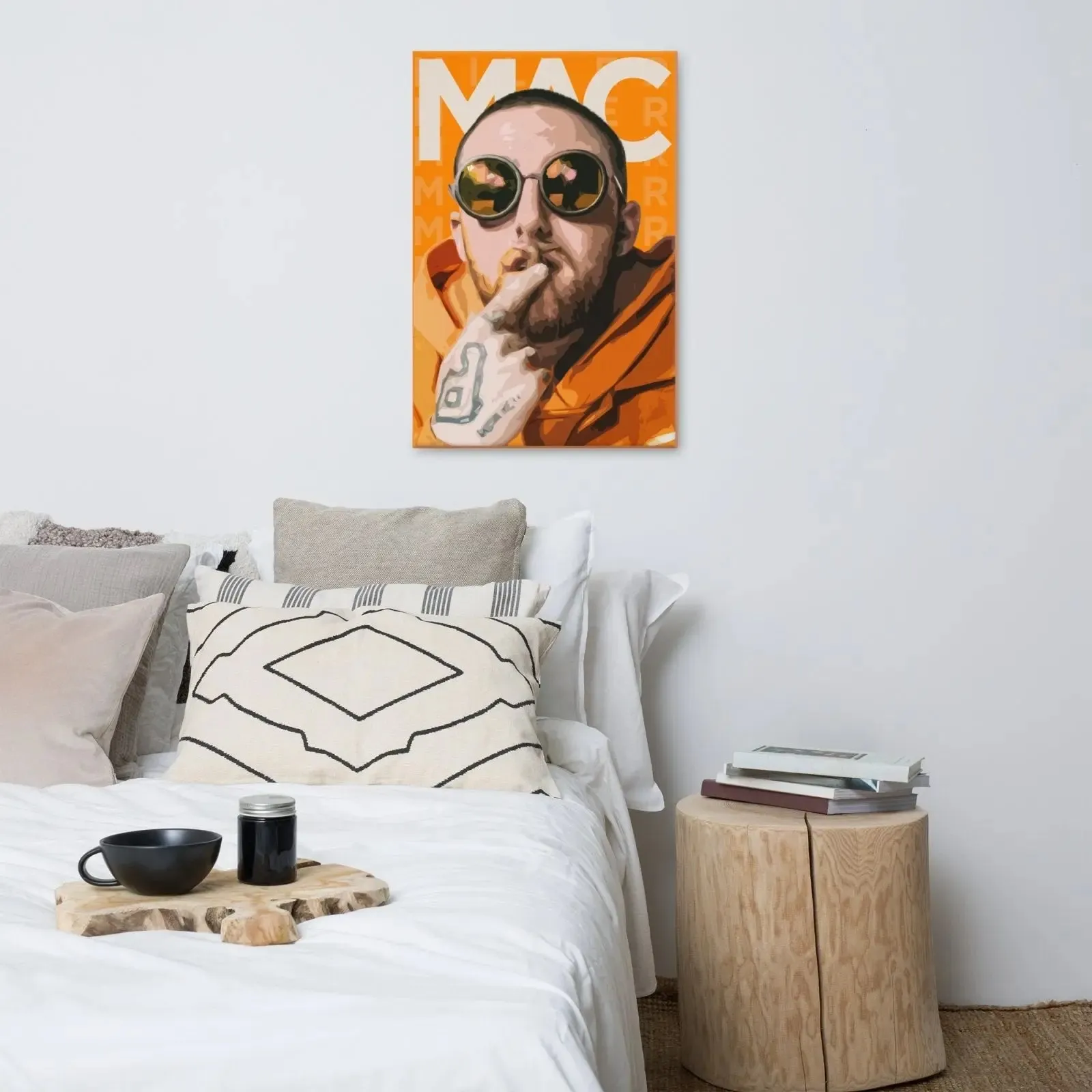 Orange Dream – A Vibrant Tribute to Mac Miller Canvas Print