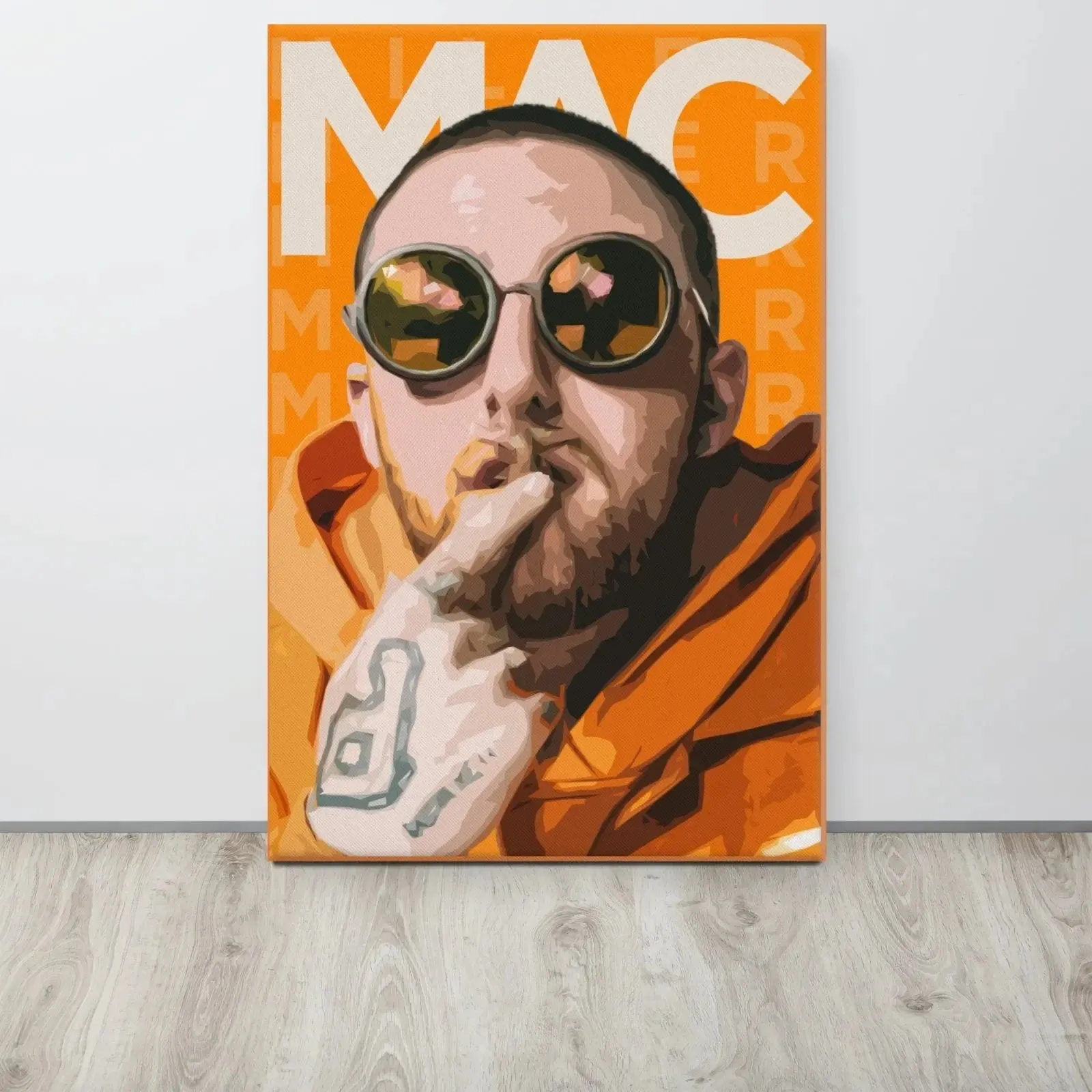 Orange Dream – A Vibrant Tribute to Mac Miller Canvas Print