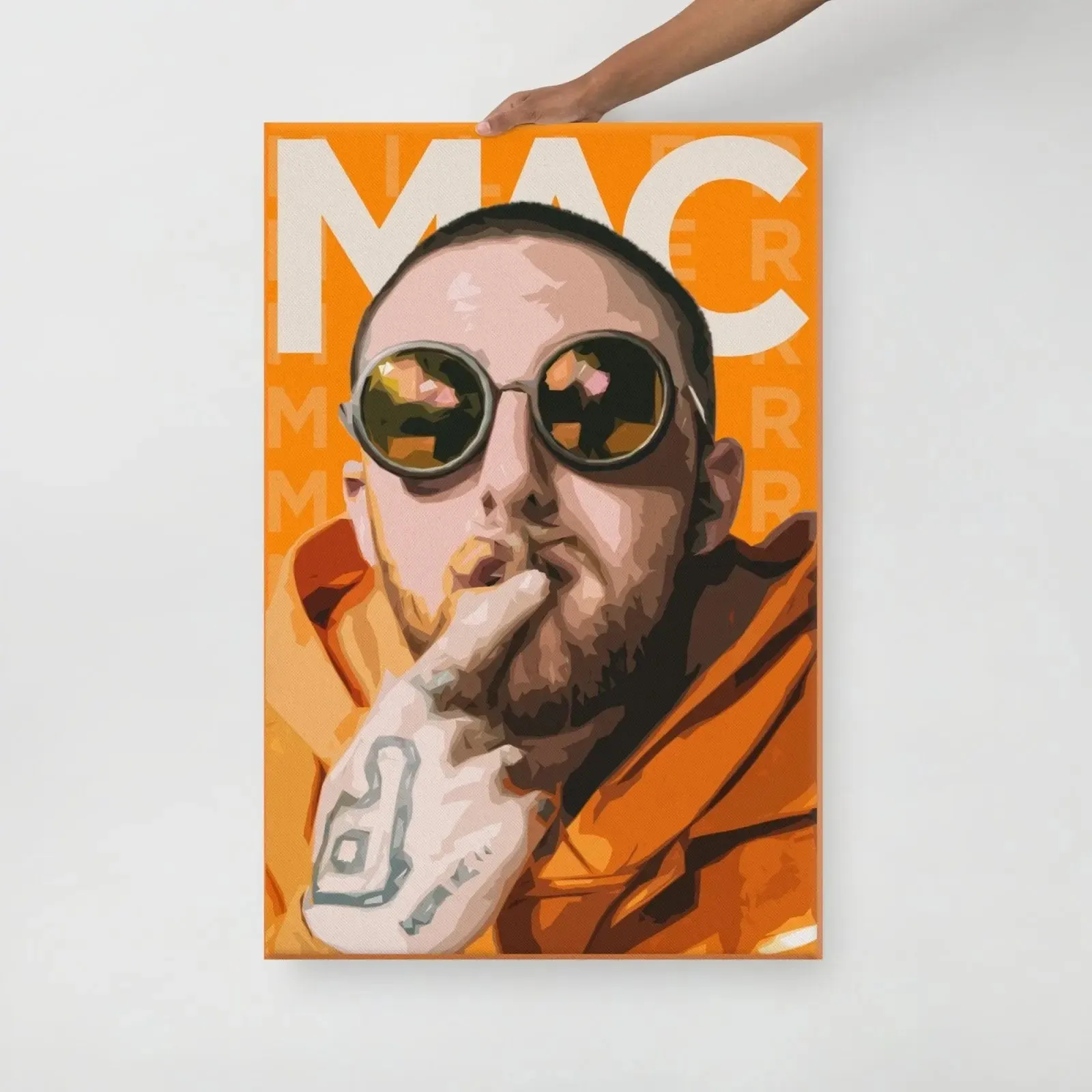 Orange Dream – A Vibrant Tribute to Mac Miller Canvas Print