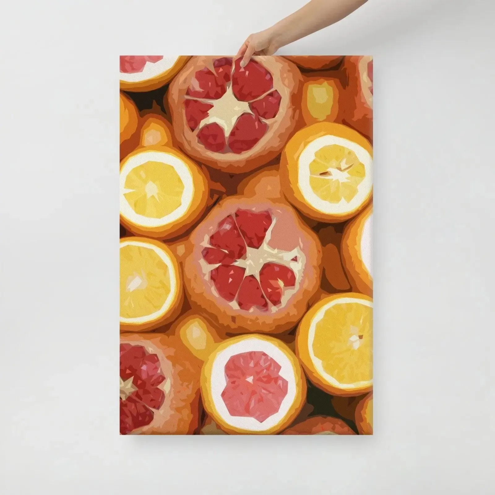 Orange You Glad? – A Zesty Canvas Print for a Fresh Burst of Color - Orange Art