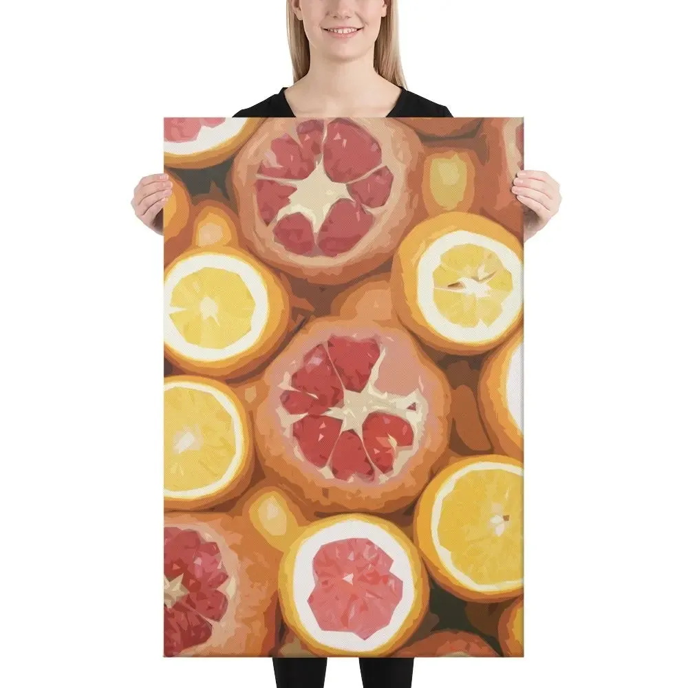 Orange You Glad? – A Zesty Canvas Print for a Fresh Burst of Color - Orange Art