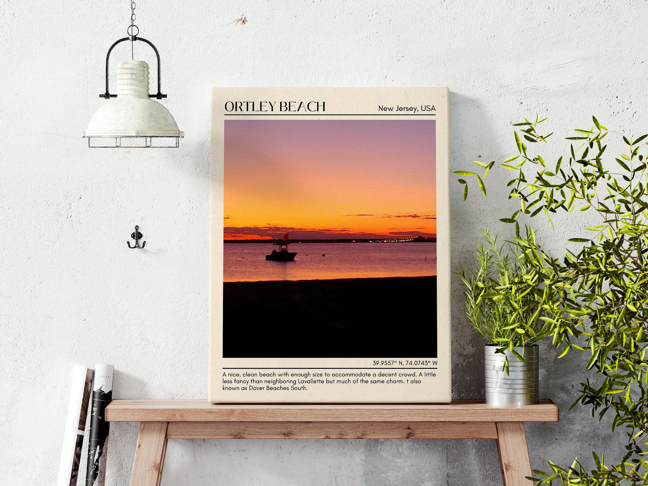 Ortley Beach Wall Canvas, USA