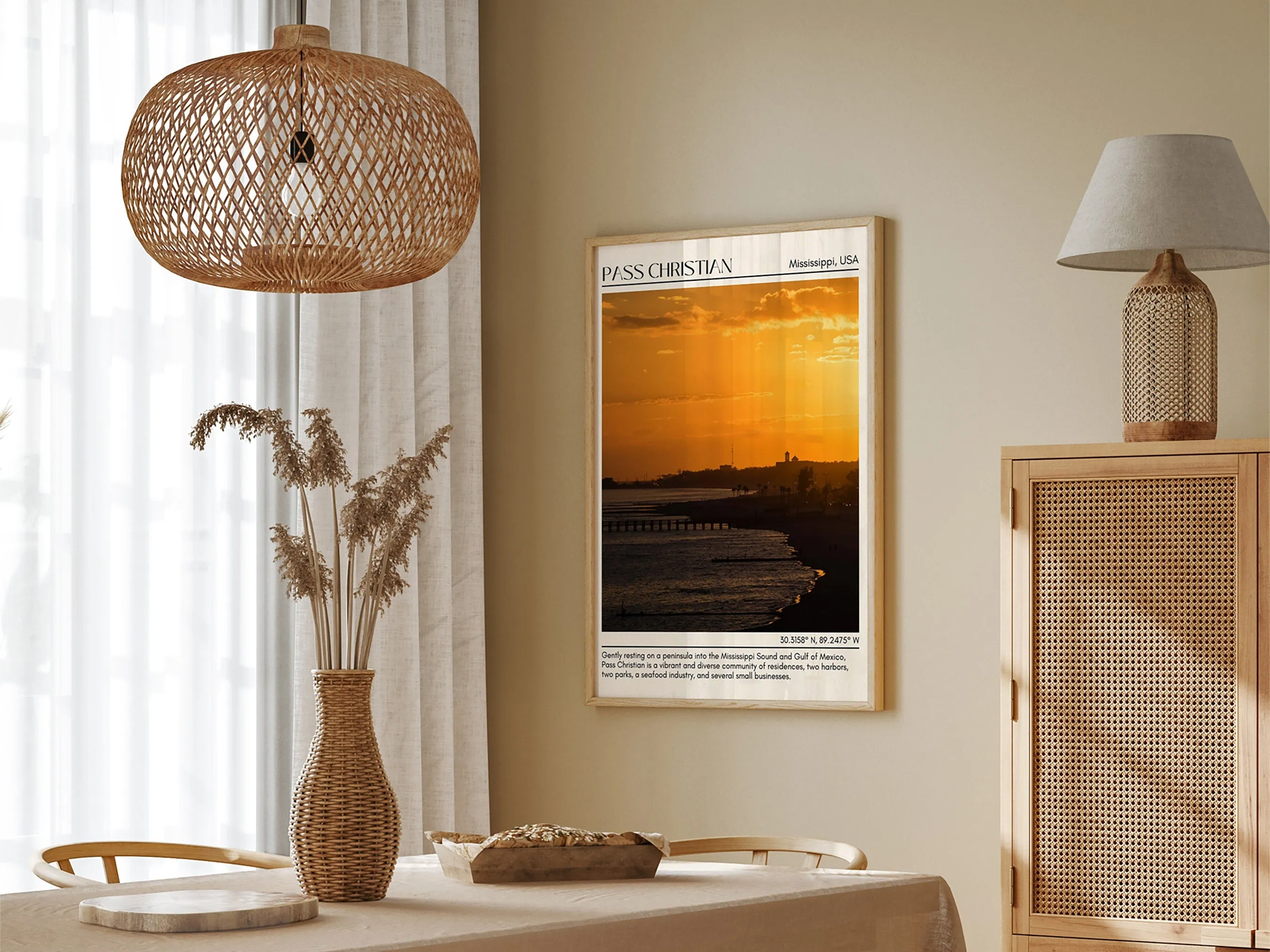 Pass Christian Wall Canvas, USA