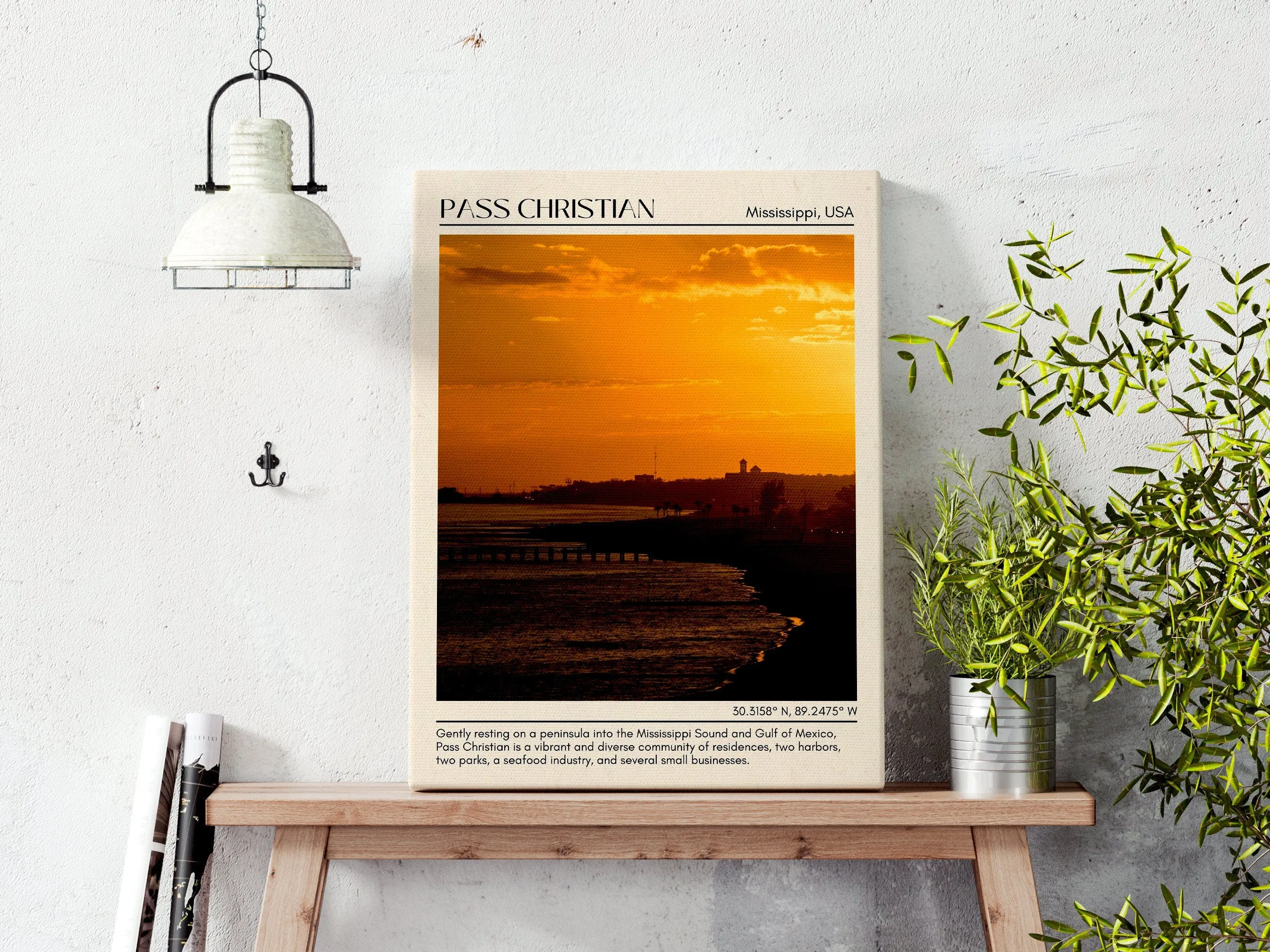 Pass Christian Wall Canvas, USA