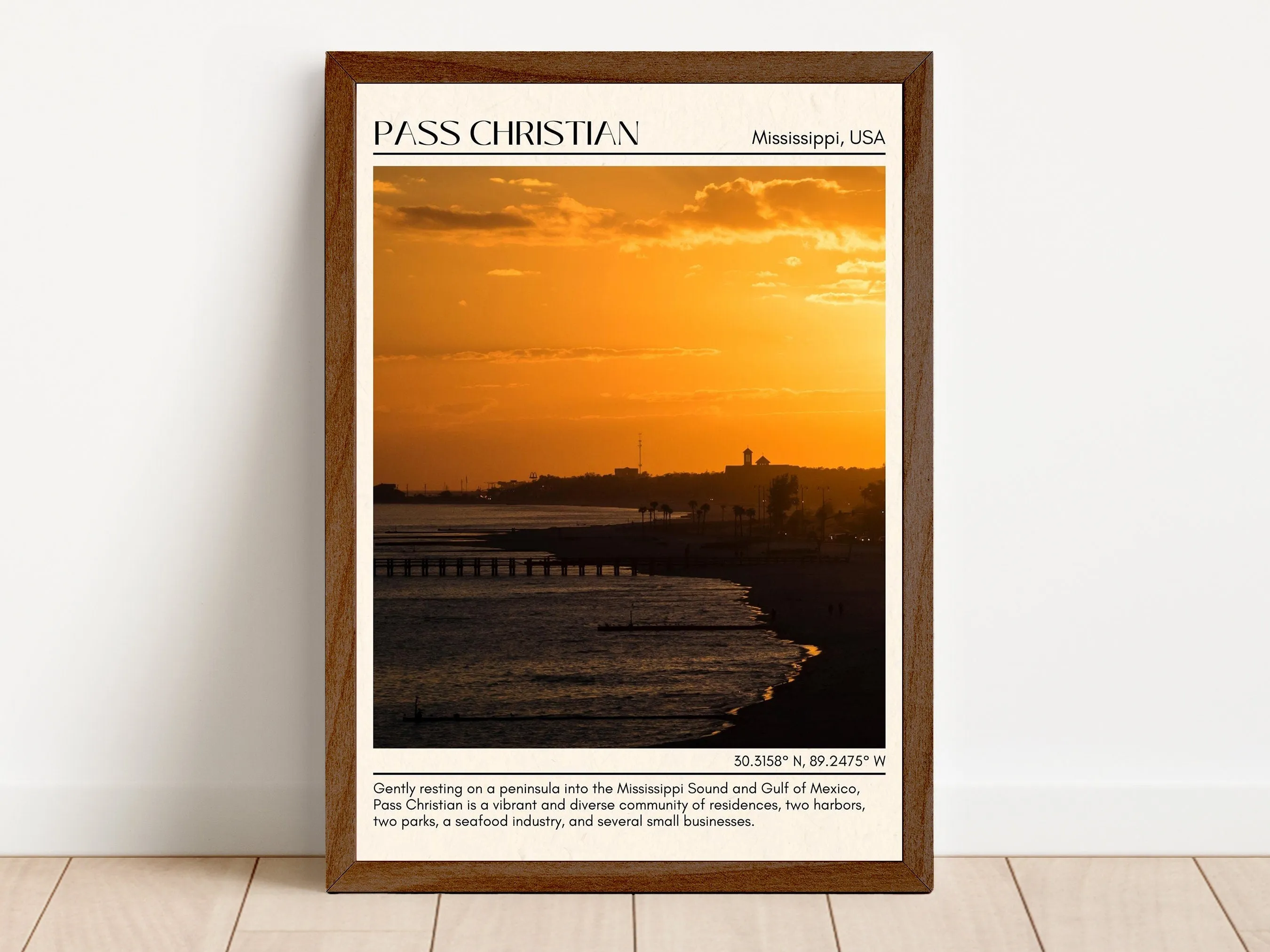 Pass Christian Wall Canvas, USA