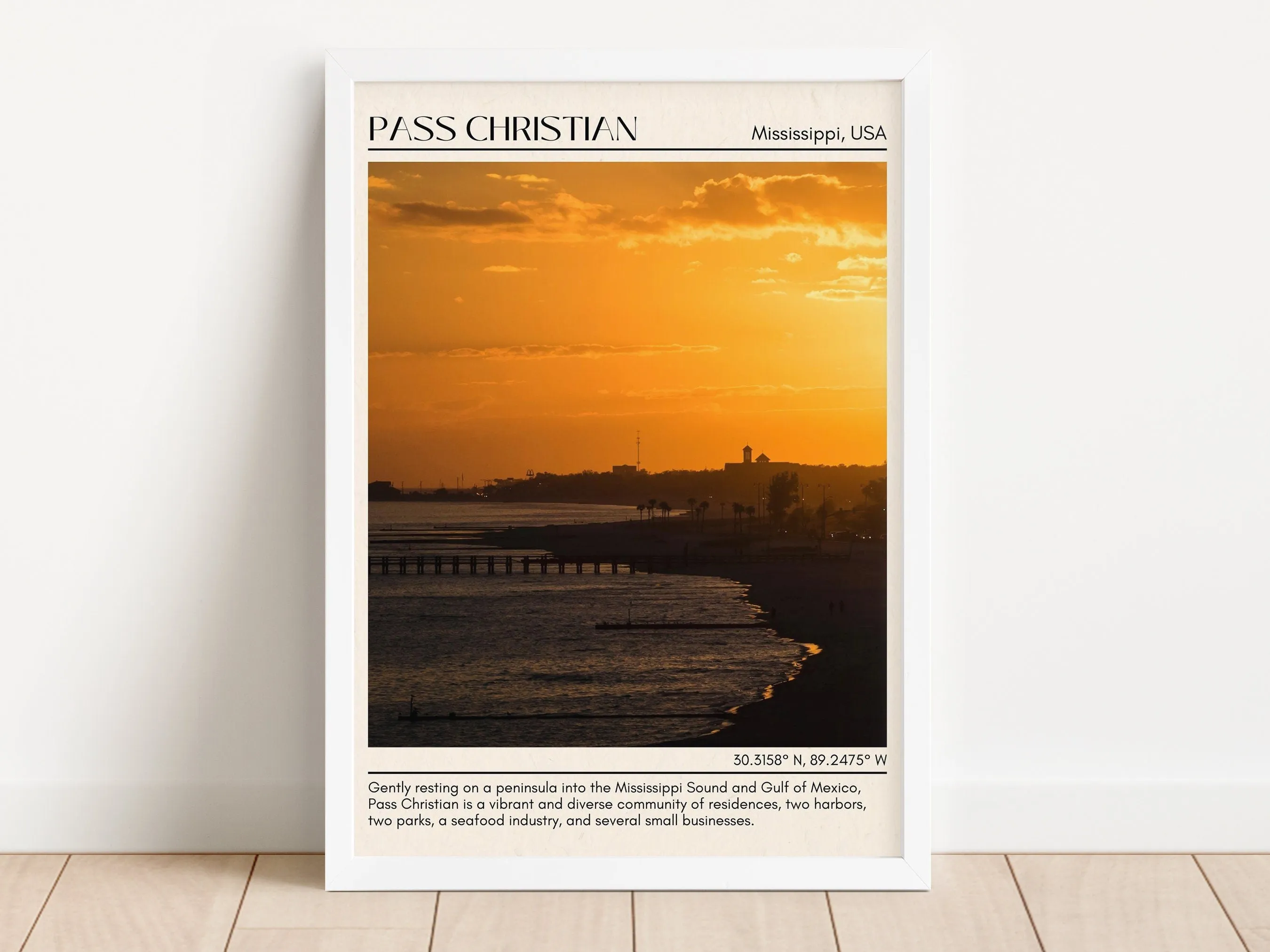 Pass Christian Wall Canvas, USA
