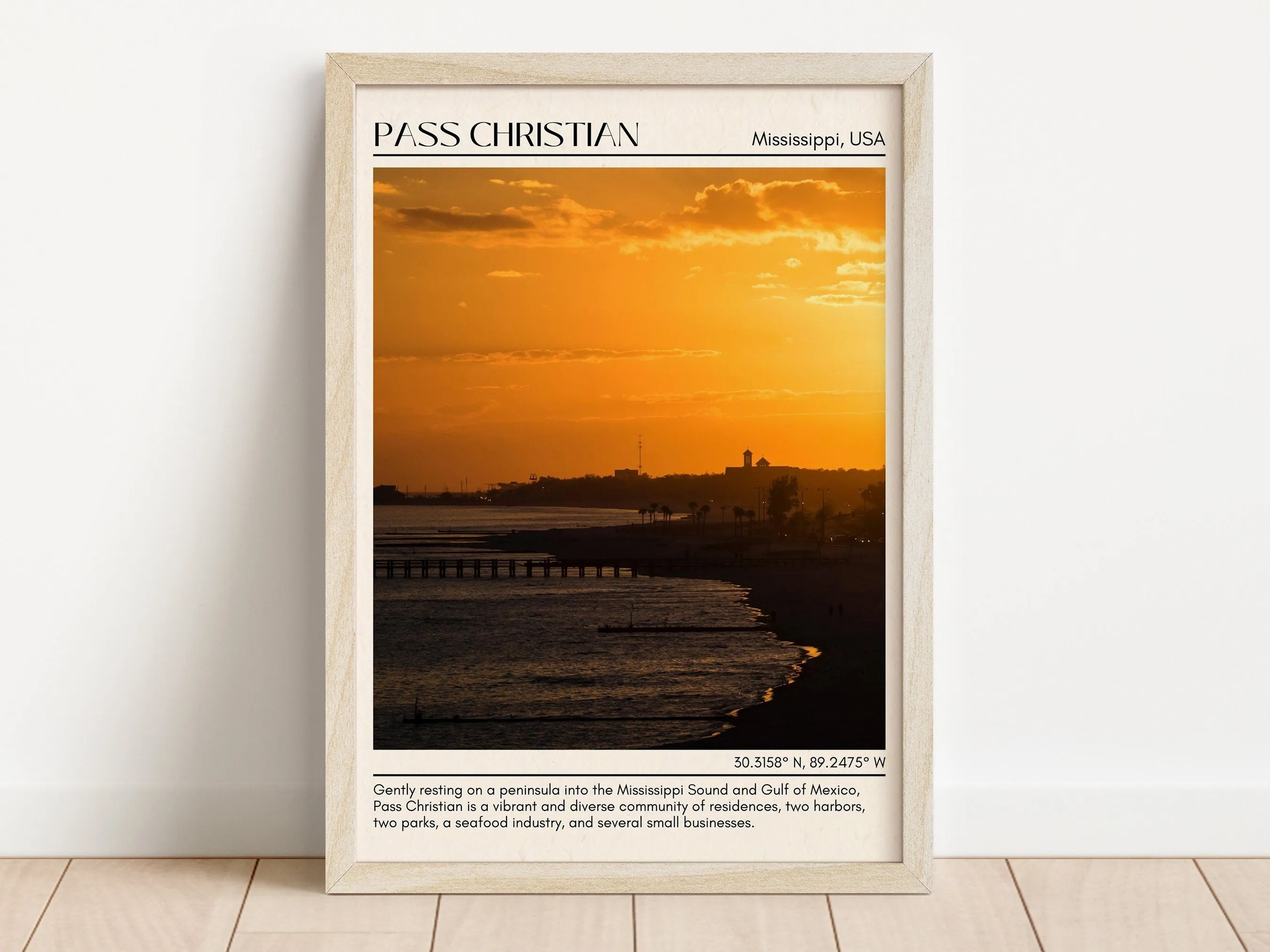 Pass Christian Wall Canvas, USA