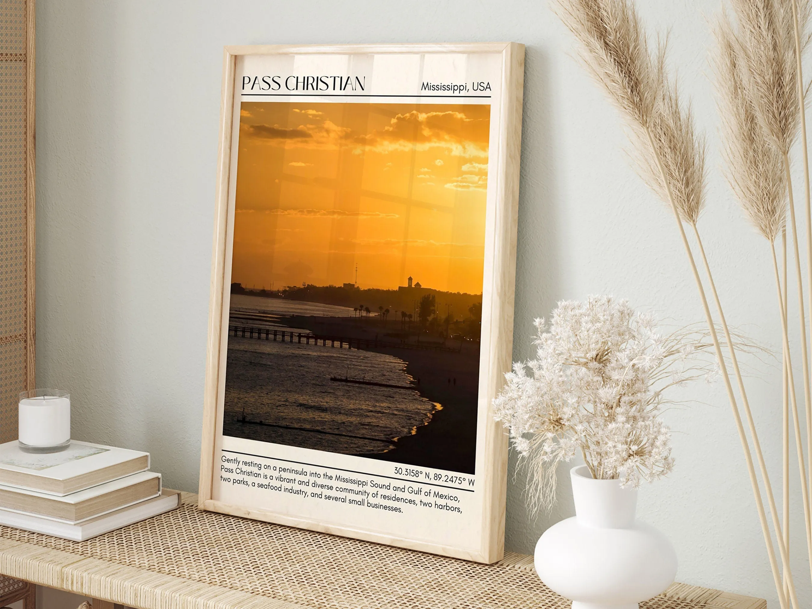 Pass Christian Wall Canvas, USA
