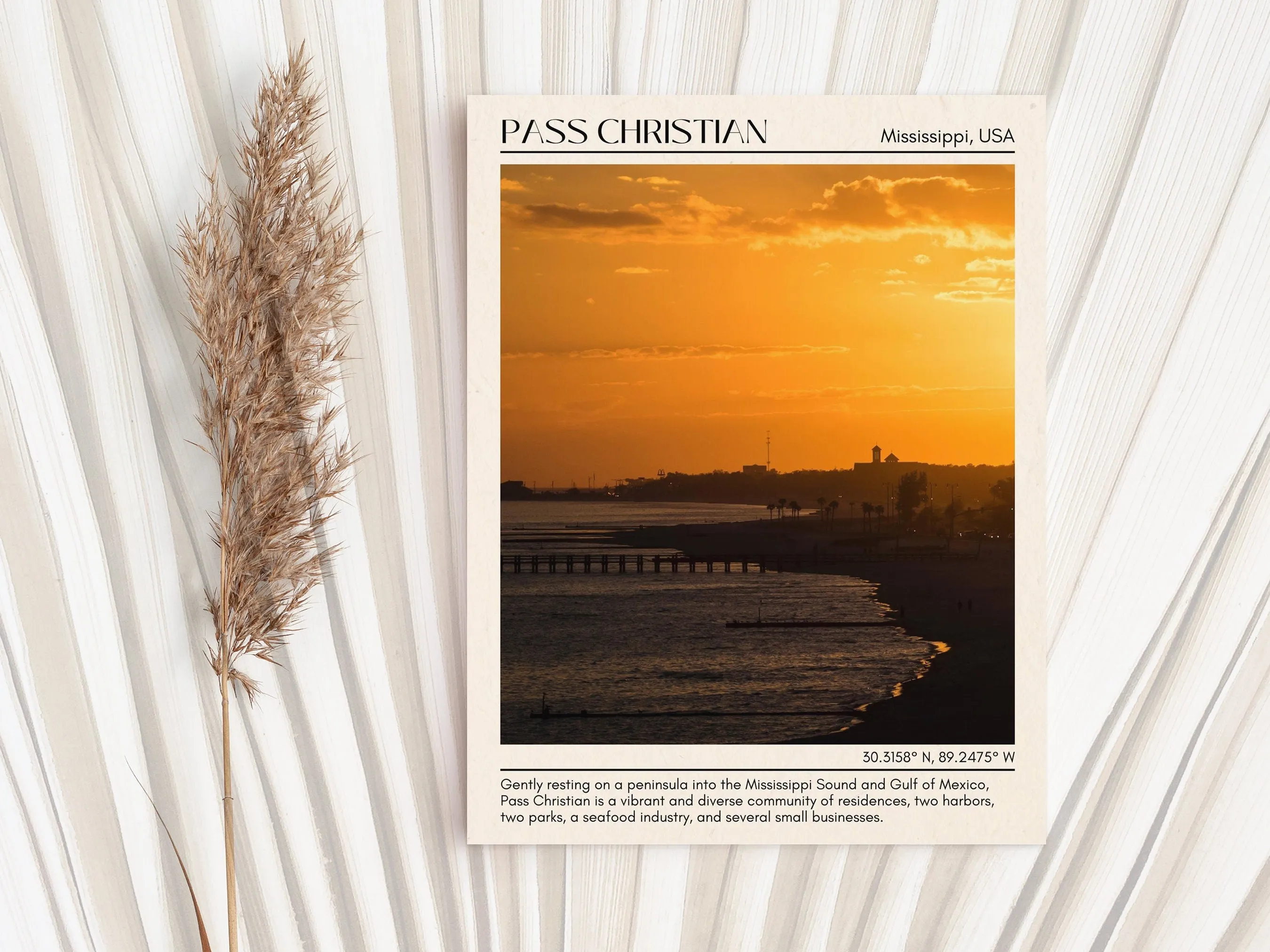 Pass Christian Wall Canvas, USA