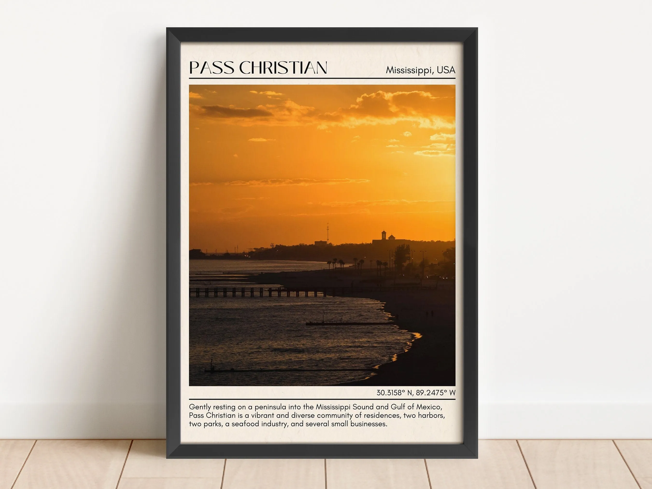Pass Christian Wall Canvas, USA